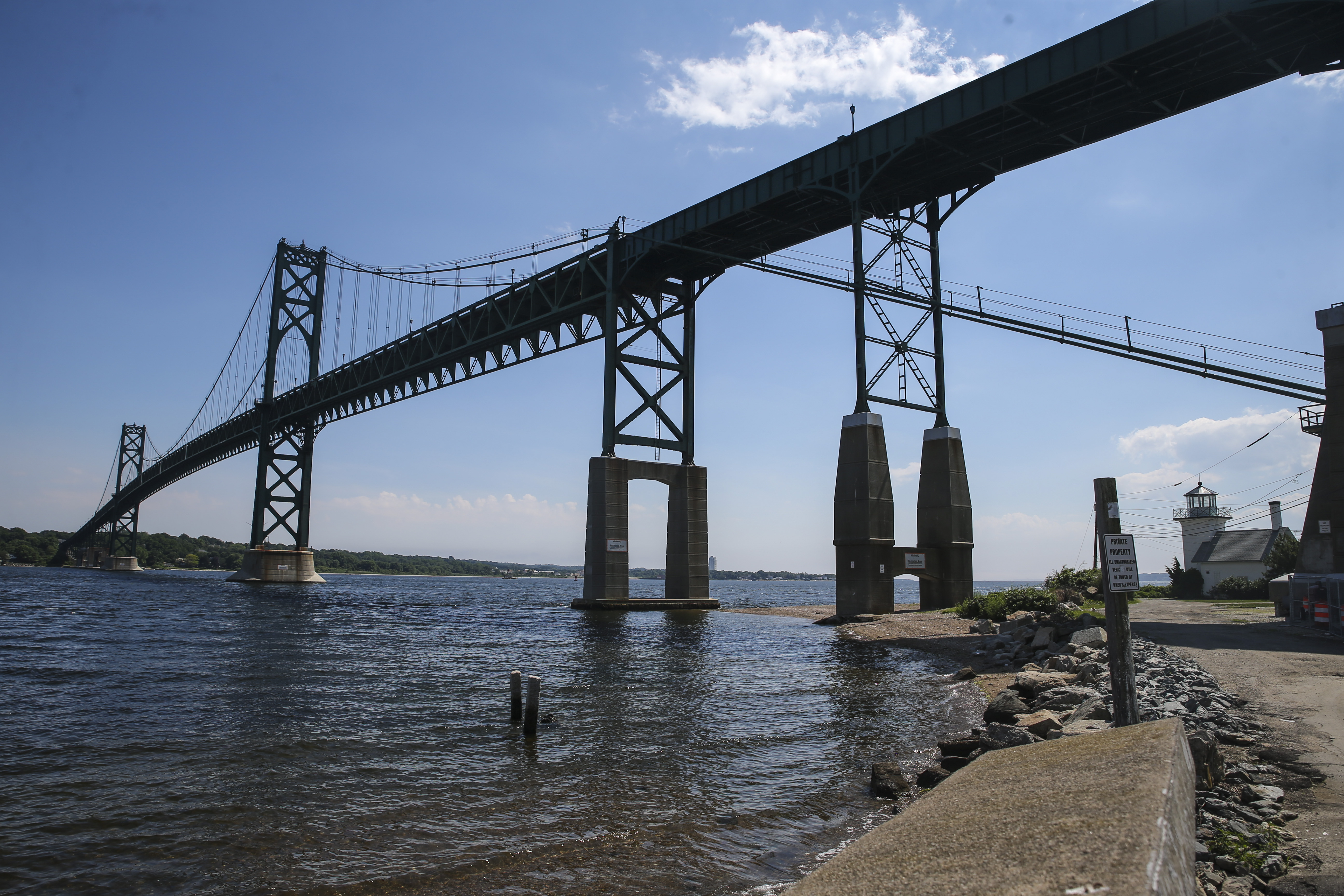 The Mount Hope Bridge.
