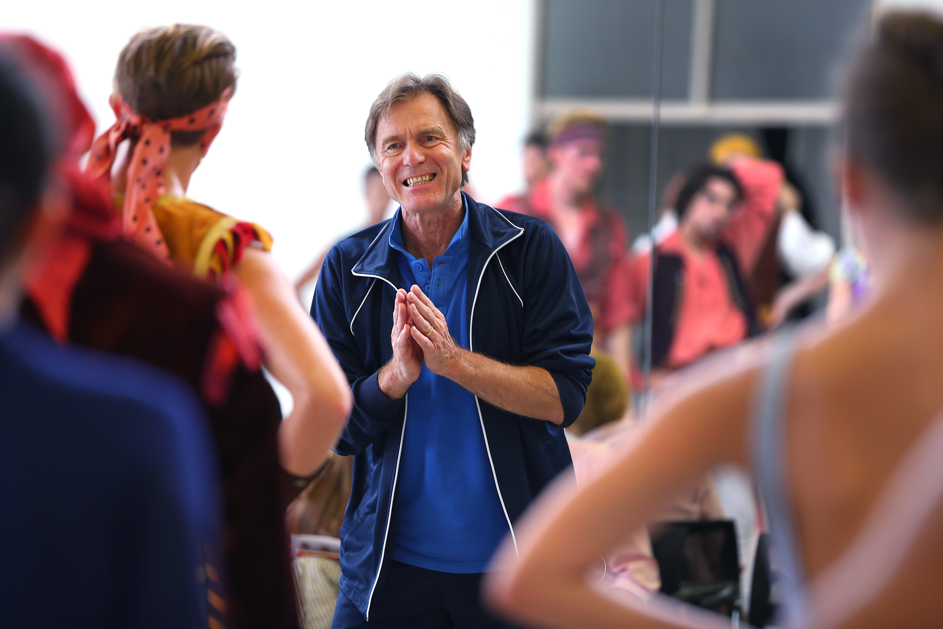 Boston Ballet company members rehearsed for "Le Corsaire” as Ivan Liska worked with the dancers.