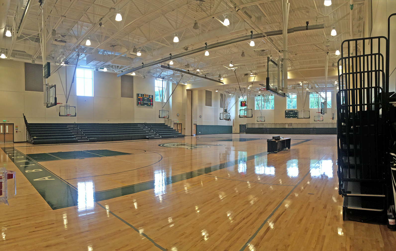 The gymnasium at the new school.