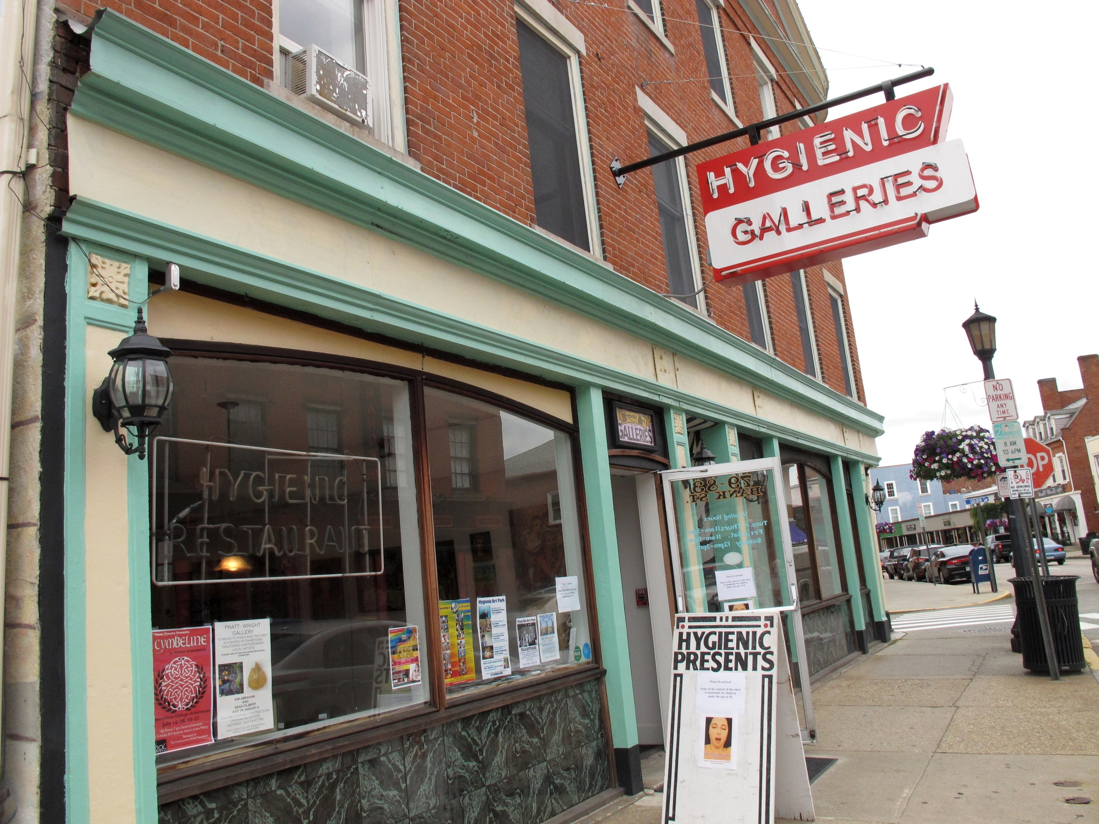 Named for the former restaurant whose space it inhabits, Hygienic Galleries is a key element in New London’s art scene.