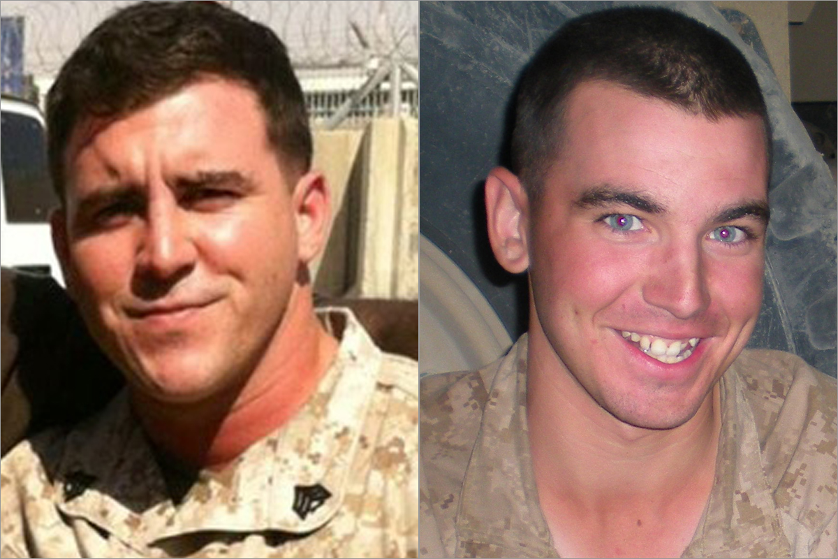 Sergeant Daniel Vasselian (left) and Lance Cpl. Matt Rodriguez.