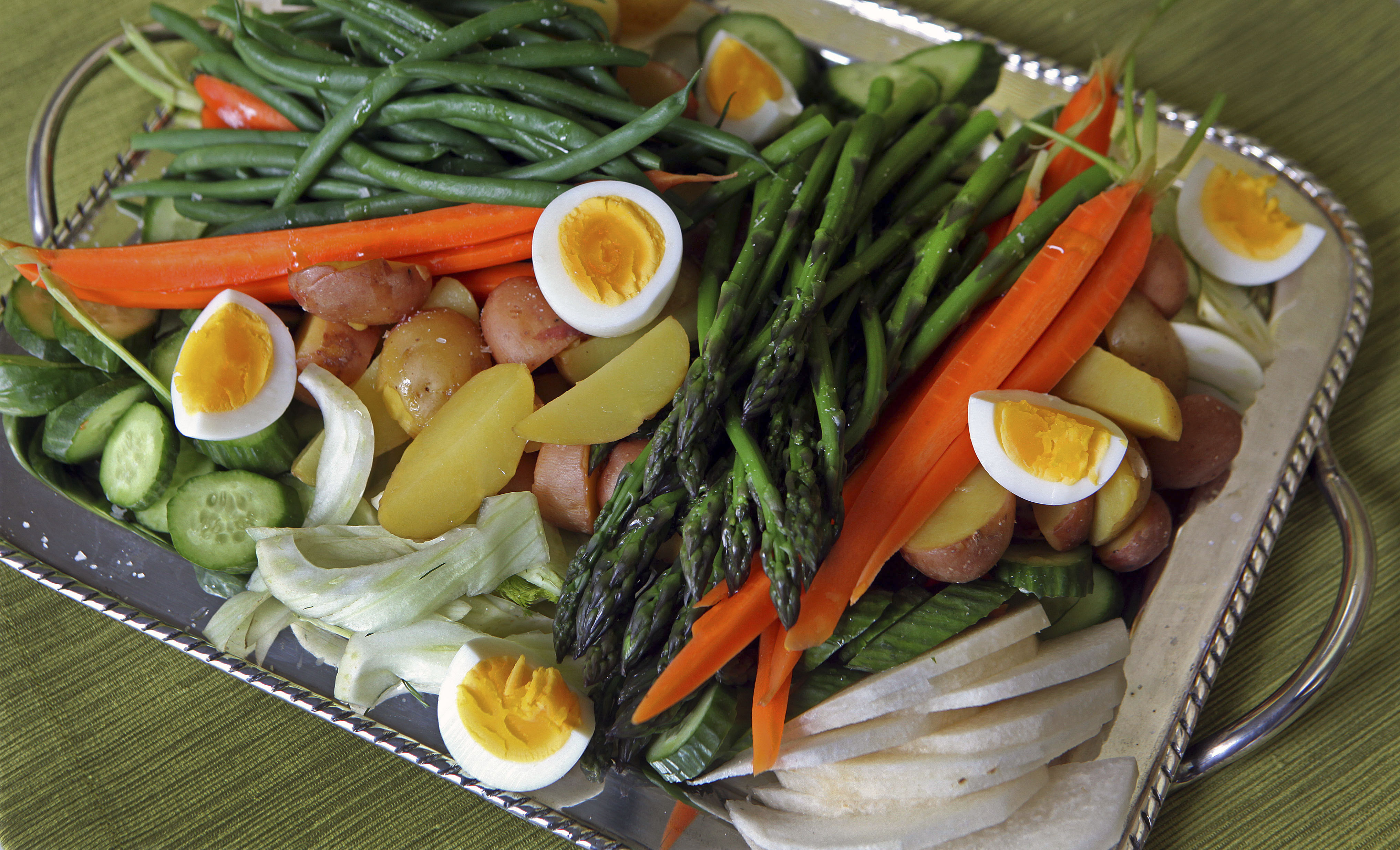 Recipe For Steamed And Crisp Vegetable Platter With Mayonnaise yogurt 