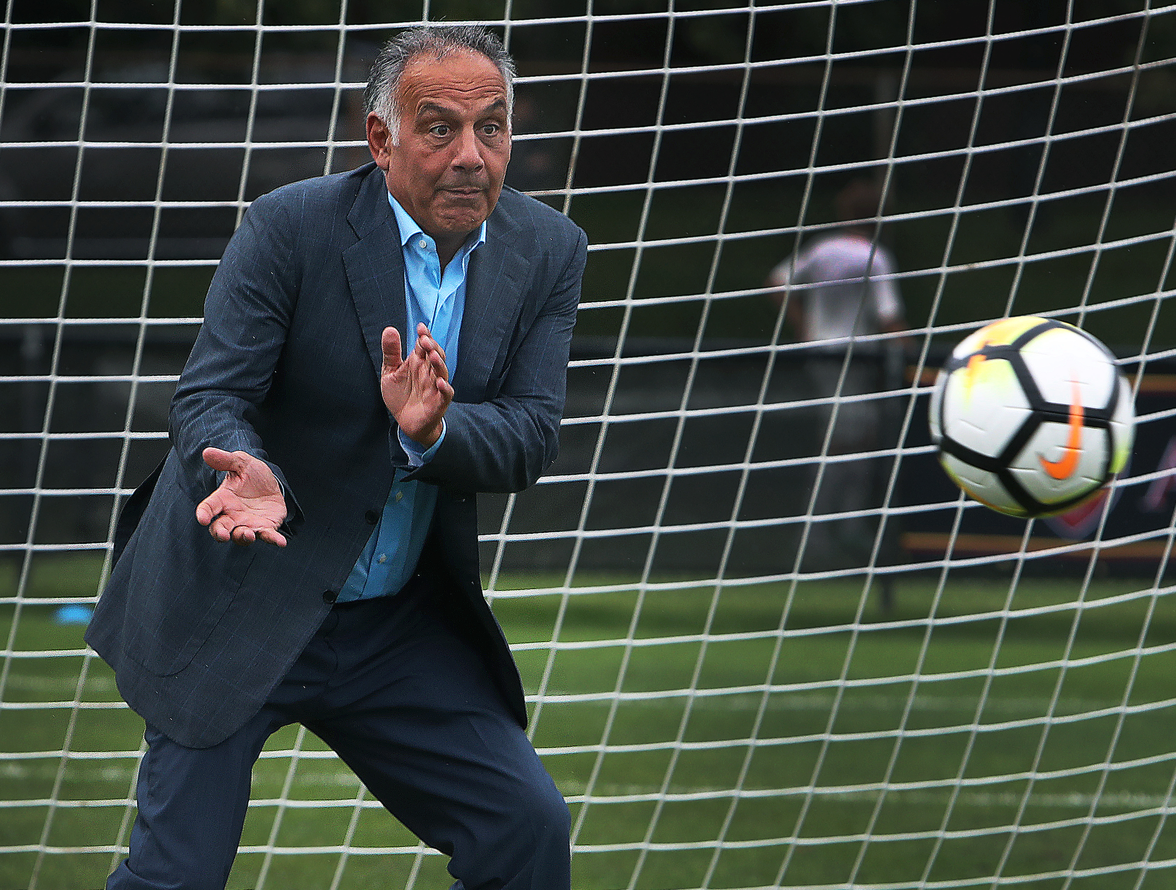 Jim Pallotta, the owner of AS Roma soccer team and part-owner of the Celtics, usually has his hands full.