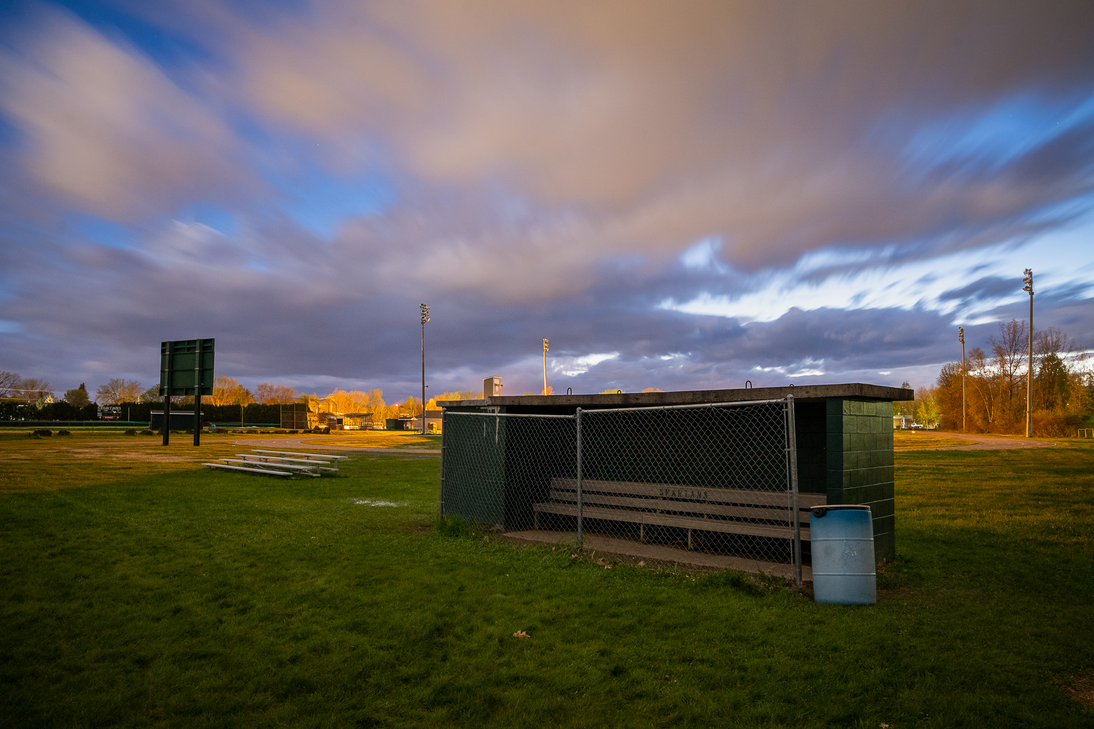 James Jordan would sometimes sleep in this baseball field dugout in Winooski, Vt., after arguing with his mother.