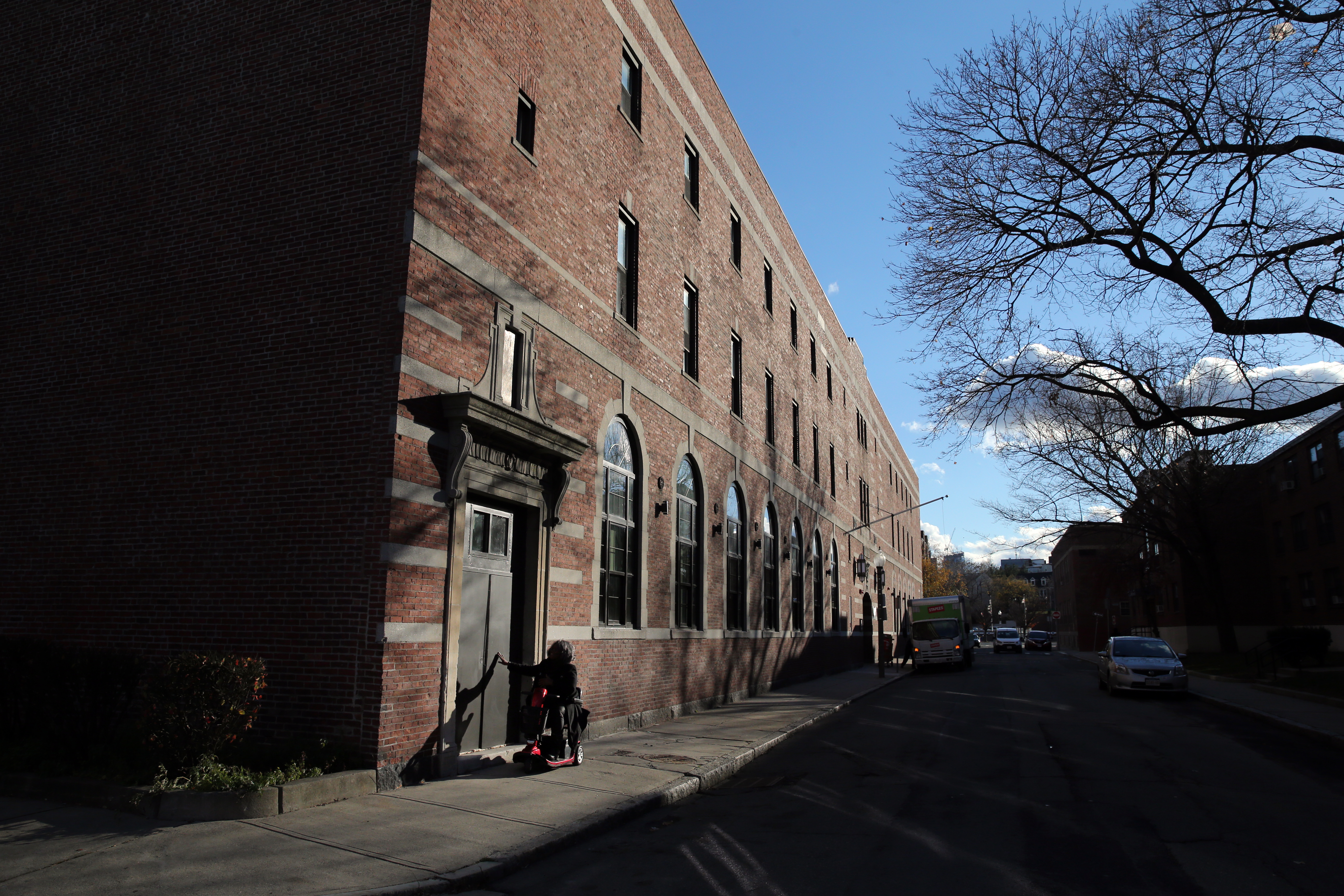 Betty Carrington, a member of the board of directors at NEW Health Charlestown, left after touring the facility.