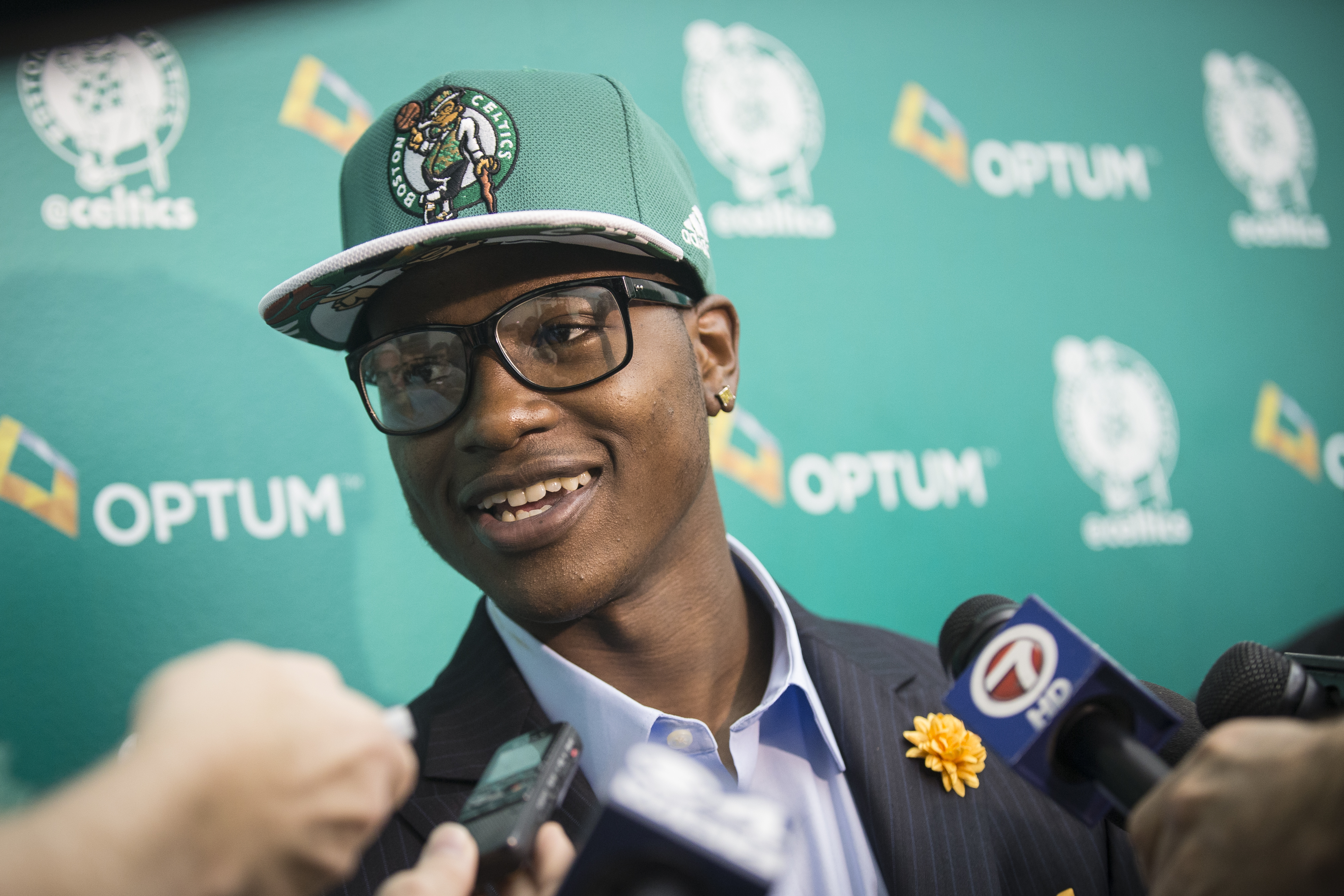 Rozier spoke to members as the Celtics introducing the team's draft picks in Waltham in June.