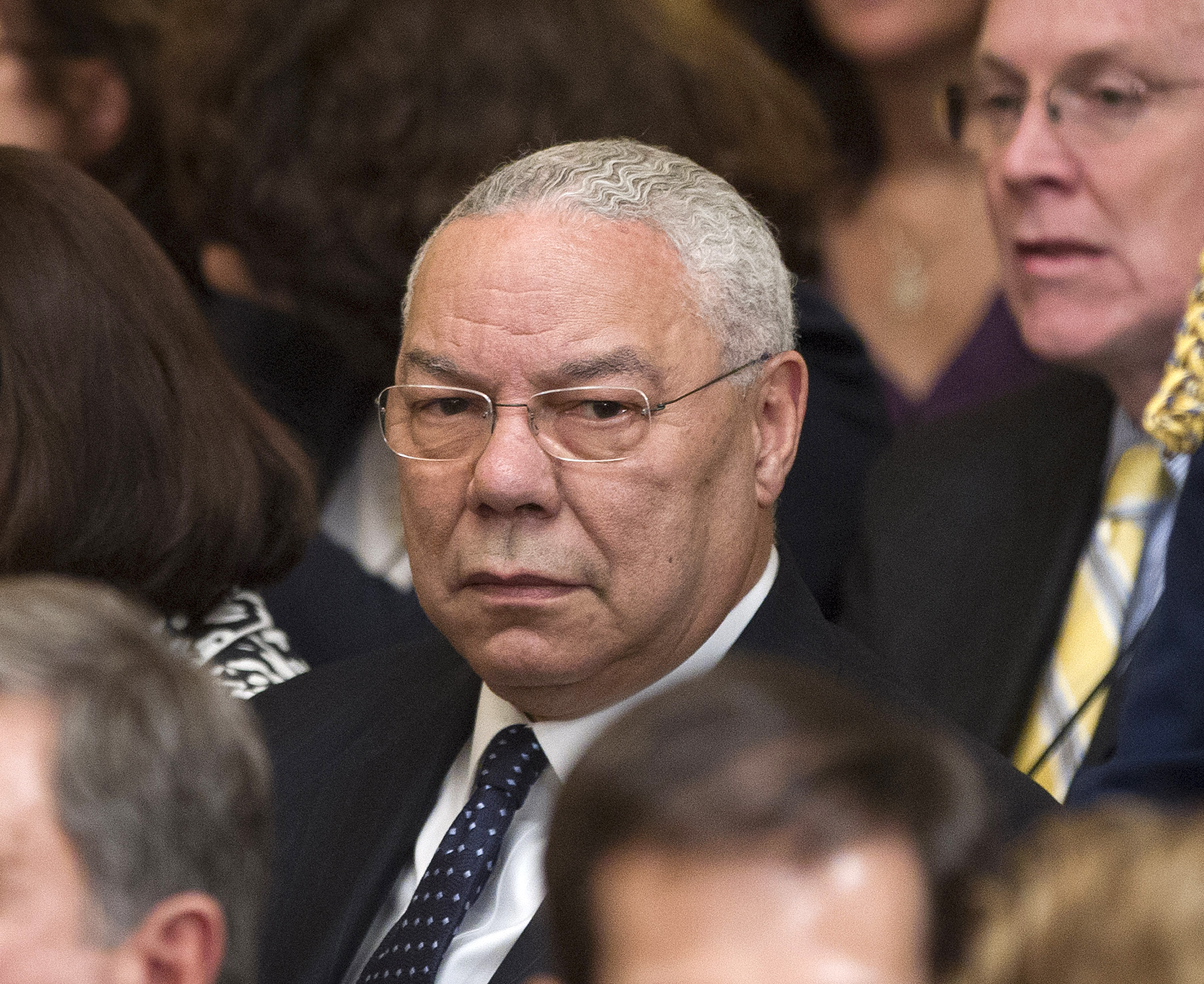 Former Secretary of State Colin Powell in the White House on May 31, 2012.