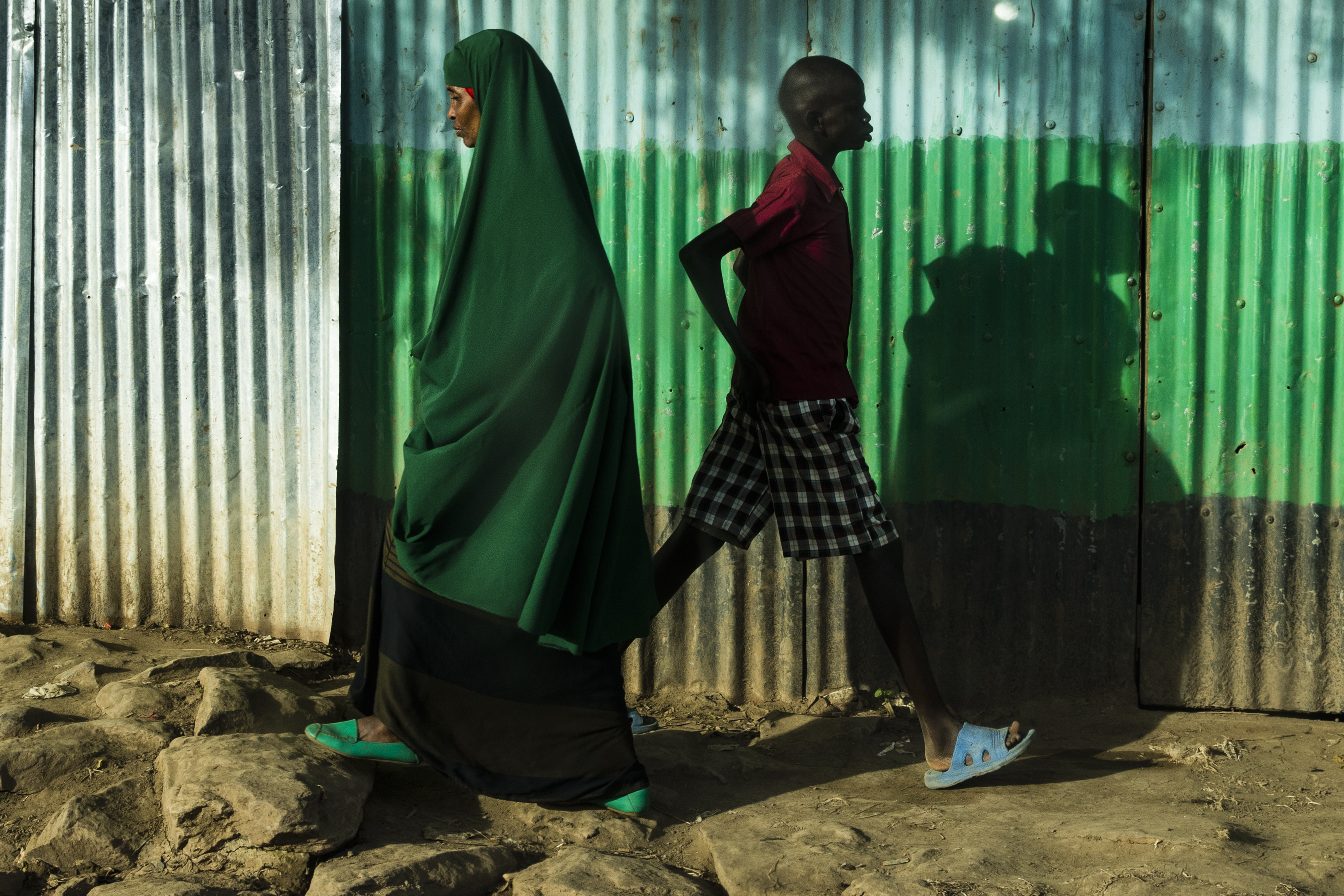 People walked through the UNHCR refugee camp in Kakuma.