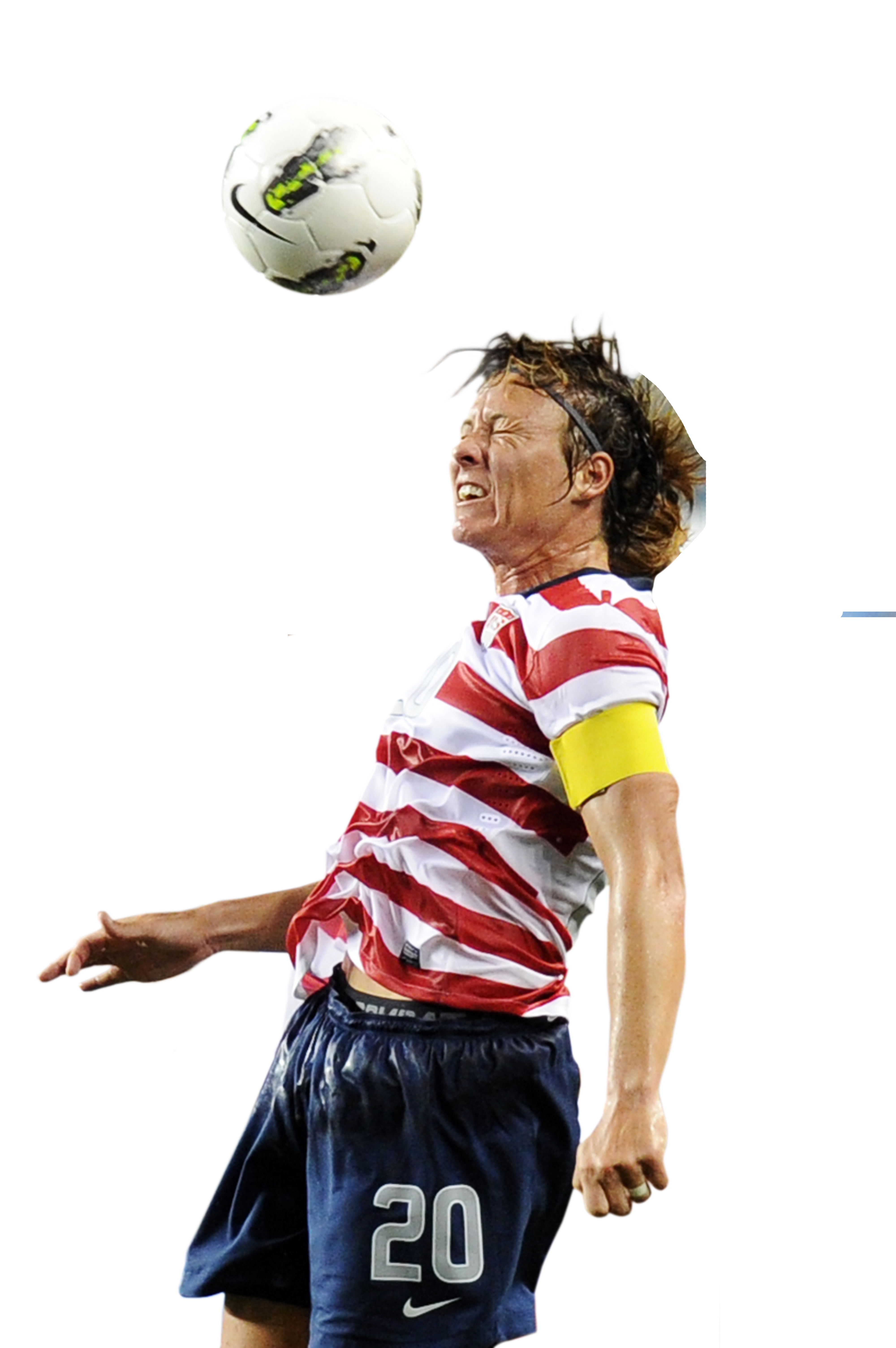 Statistically, almost half of US soccer star Abby Wambach‘s goals in international play are scored with her head.