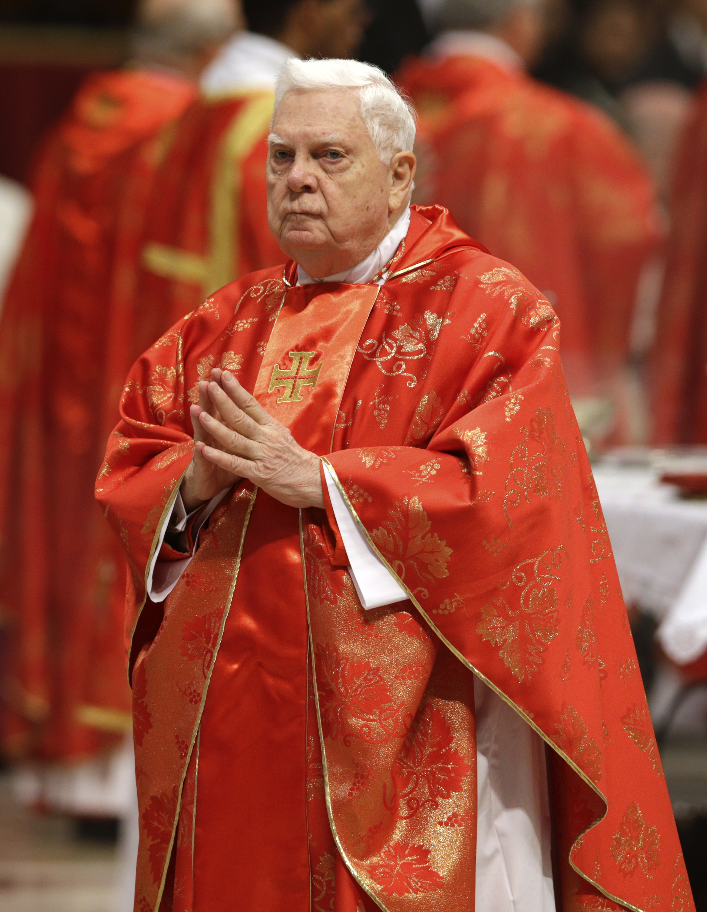 Pope Francis met briefly with Cardinal Bernard Law the Boston archbishop who resigned amid criticism of his handling of sex abuse by priests.