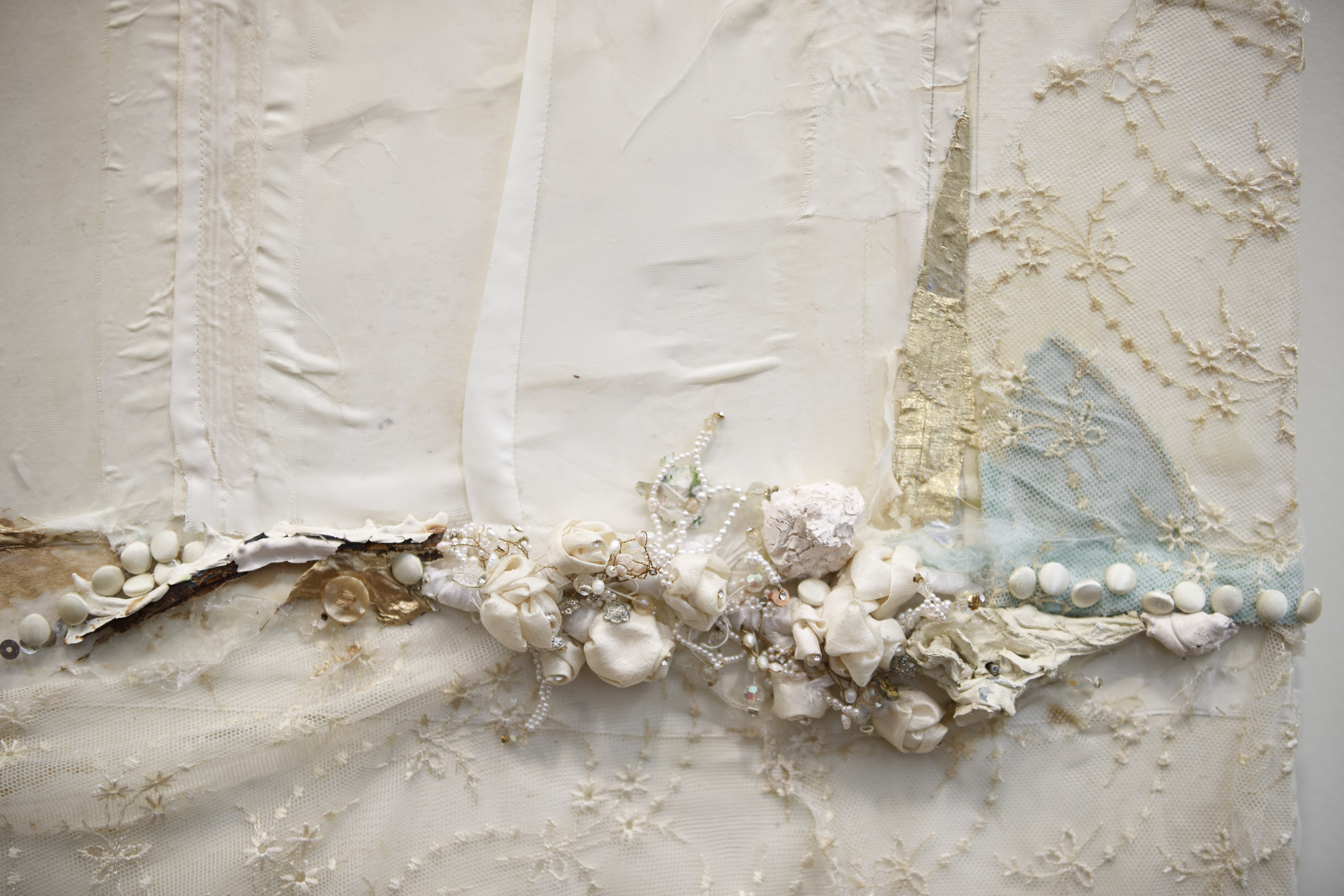This is a detail from “Marriage” by artist Brenda Cirioni.