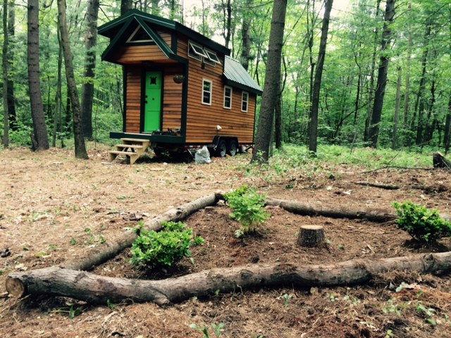 Brad Allain's 128-square-foot home in Central Massachusetts.