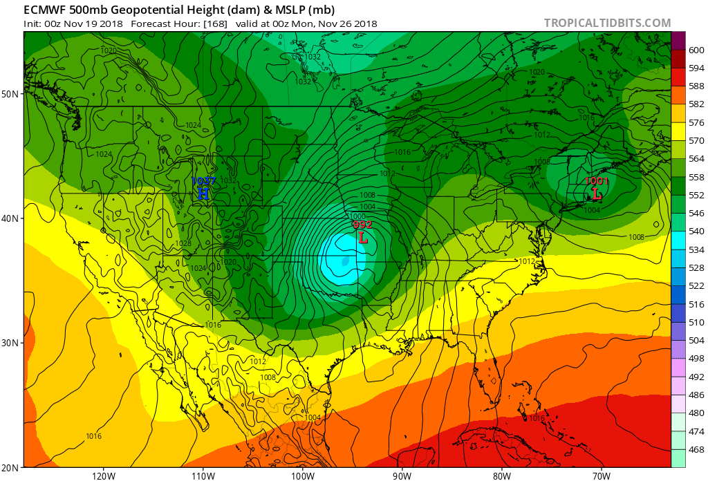A new storm will take aim at New England late Thanksgiving weekend or could hold off until the new work week.
