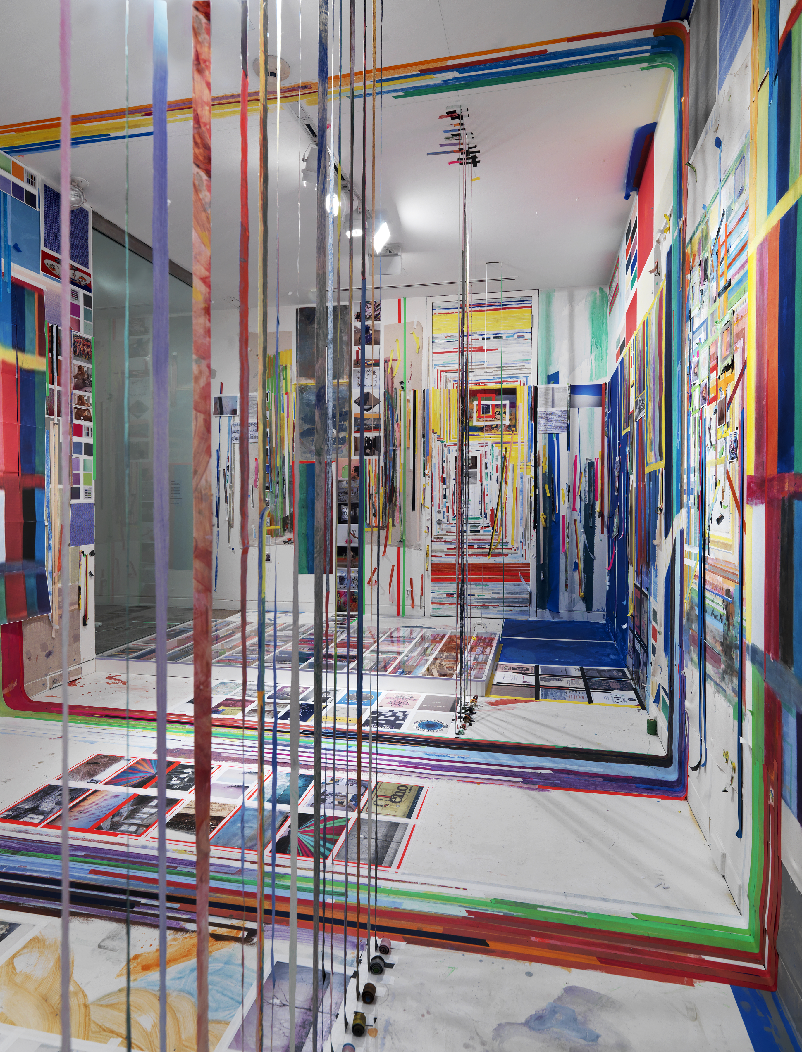 Franklin Evans’s installation “paintthinks” in “PAINT THINGS” at the deCordova Museum and Sculpture Park.