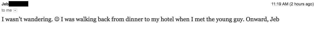 Jeb Bush used a smiley emoticon in his e-mail to Globe reporter Steve Annear.