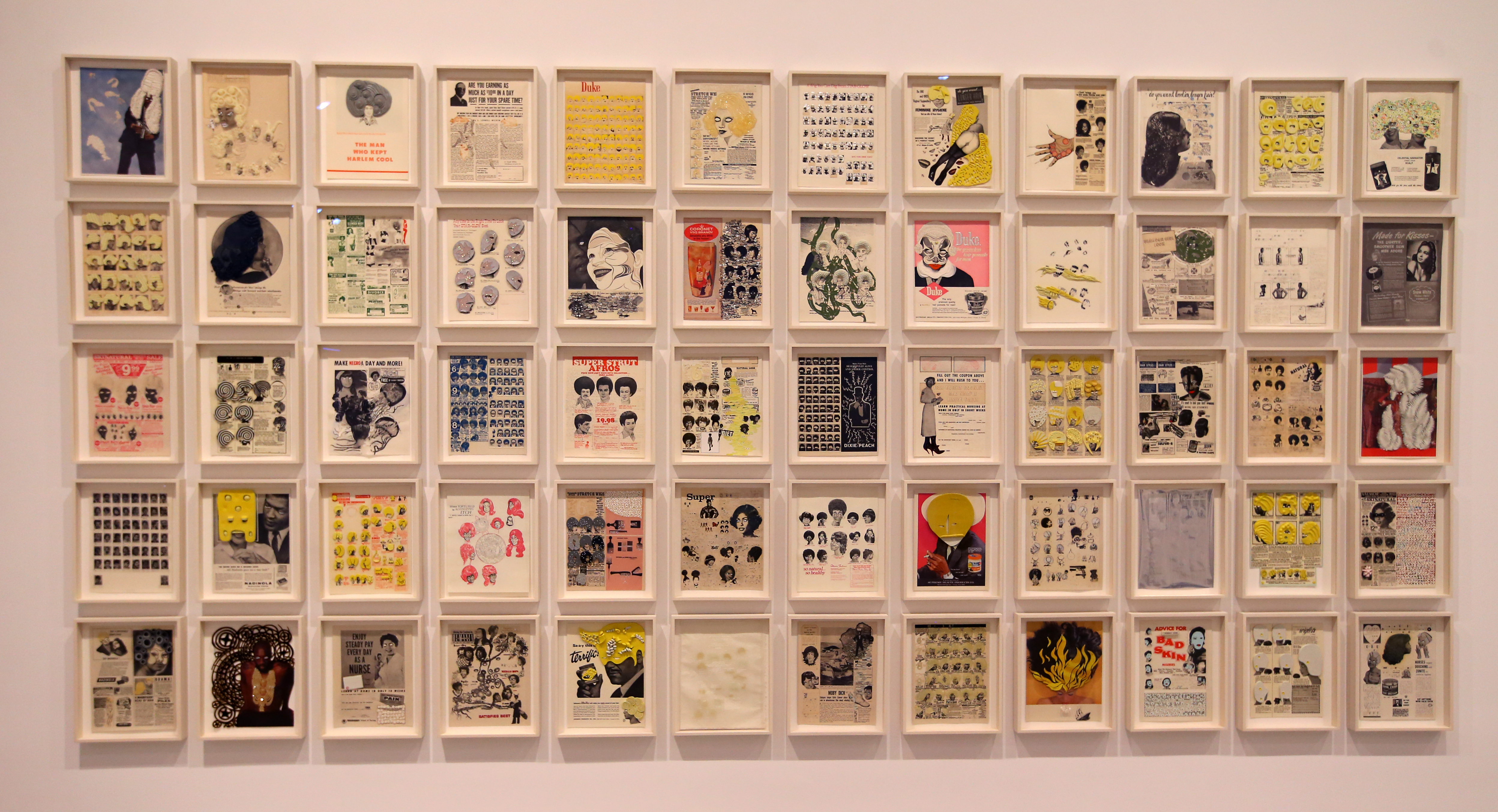 Ellen Gallagher’s “DeLuxe,” at the ICA.