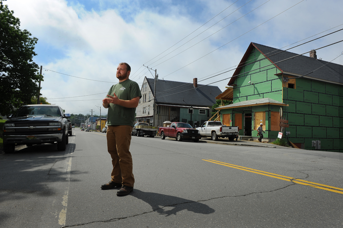 Lucas Butler, the former town manager, oversees about a dozen properties that the Libra Foundation has already acquired in Monson, with more in the works.