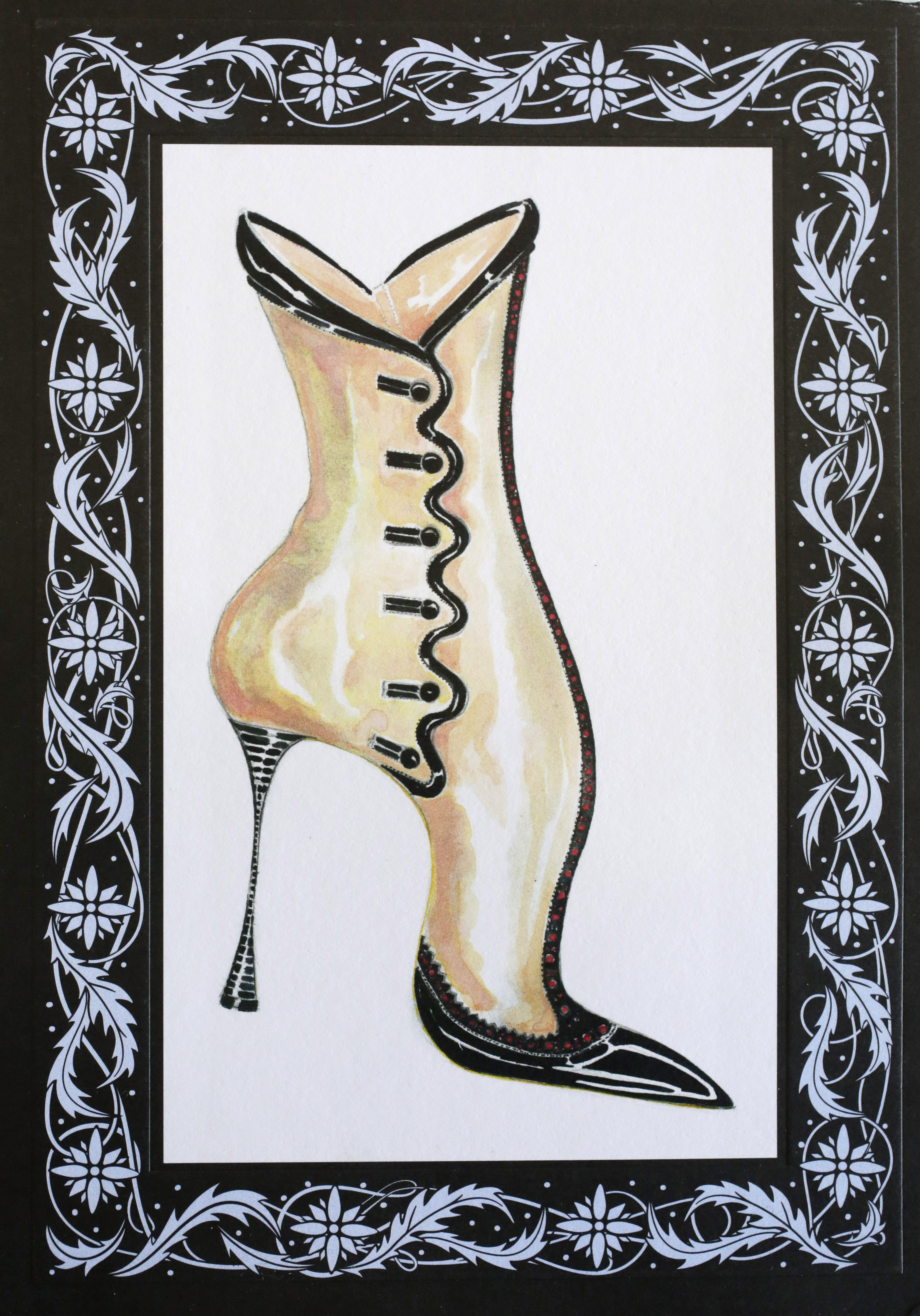 The invitation to the Manolo Blahnik fall 2014 fashion show in New York.