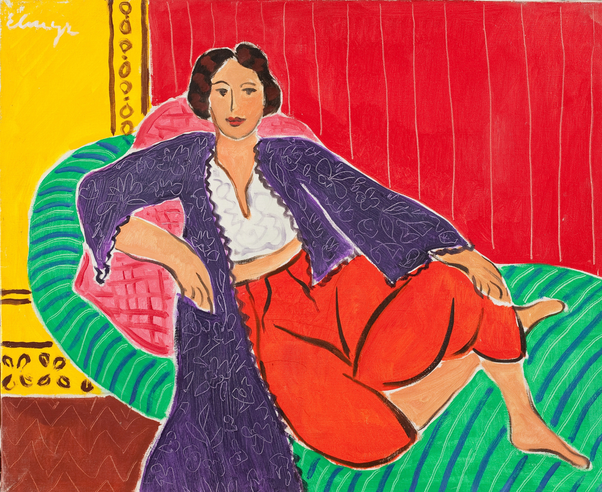 Hungarian painter Elmyr de Hory’s forged Matisse, “Odalisque,” is displayed at “Intent to Deceive: Fakes and Forgeries in the Art World” at Springfield’s D’Amour Museum of Fine Arts. This version was done in 1974.