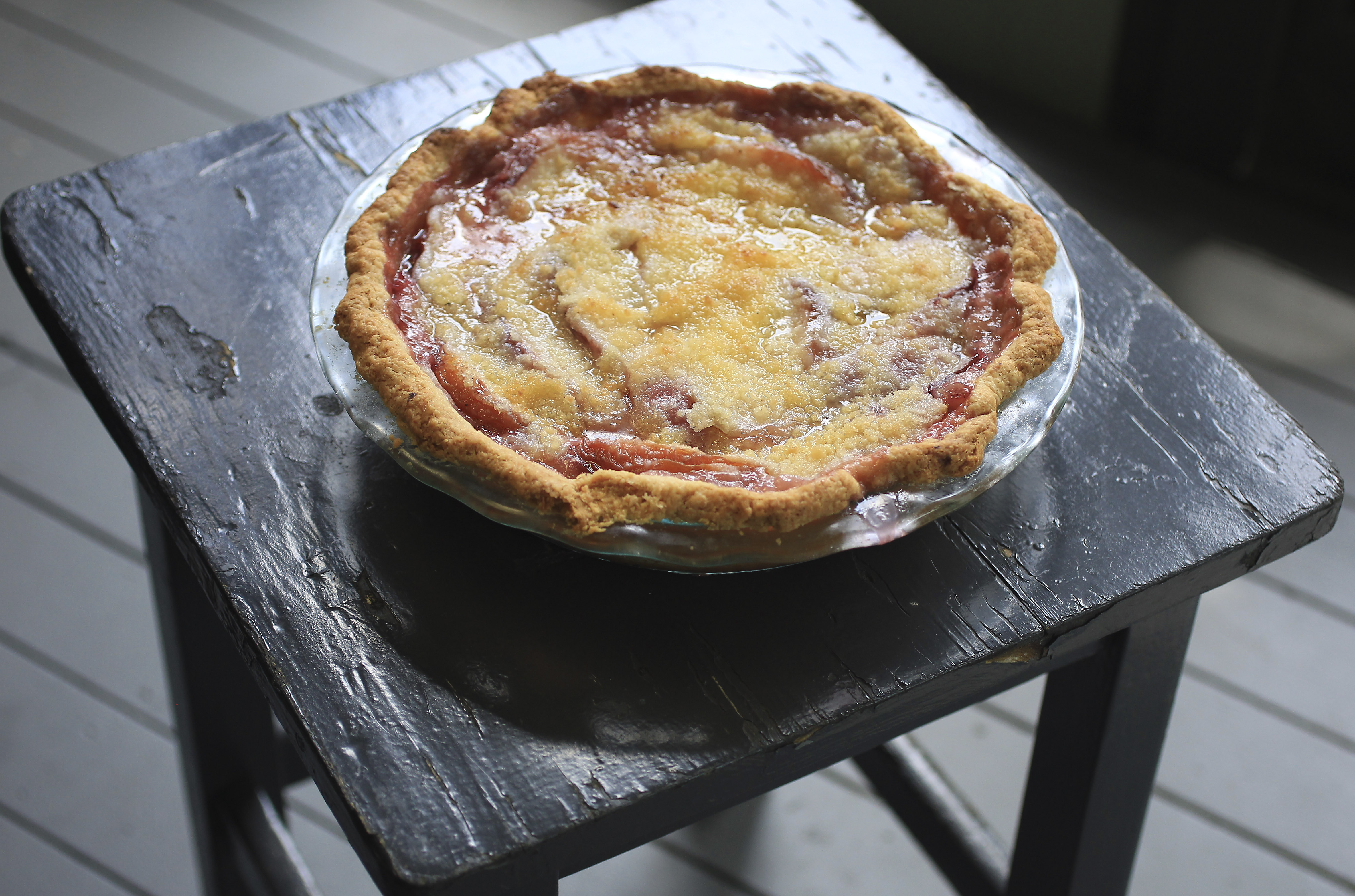 Recipe for Pennsylvania Dutch openfaced peach pie The Boston Globe