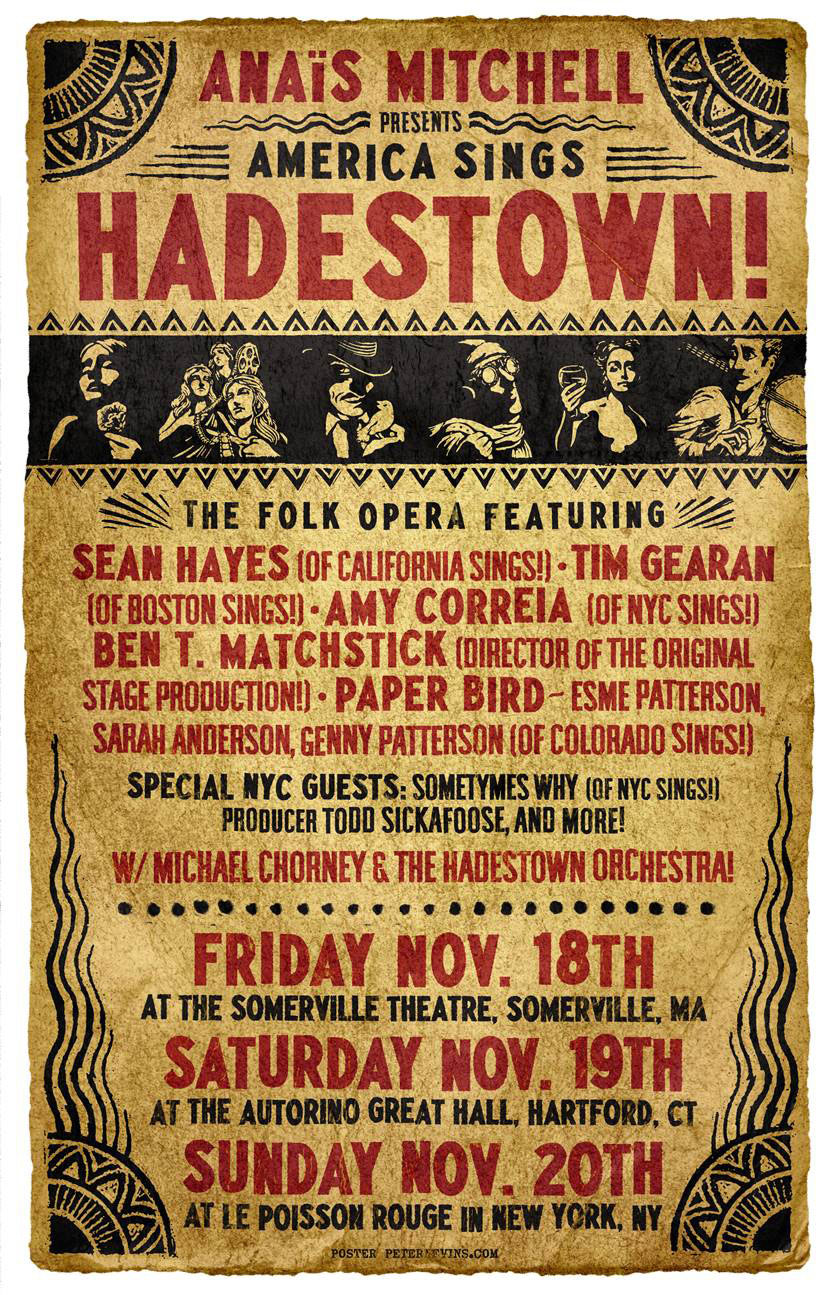 The flier from a 2011 tour of the Northeast.