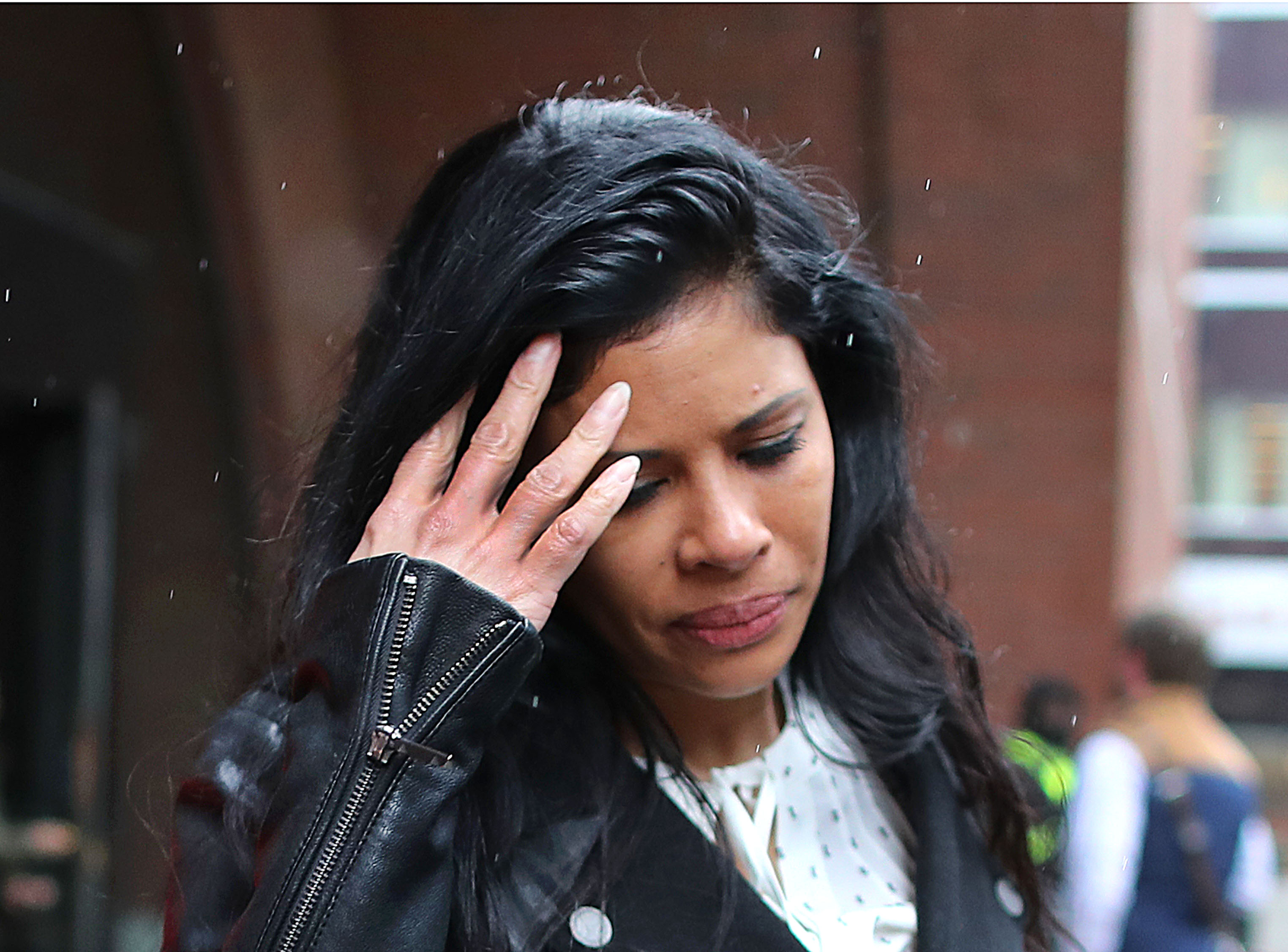 Sunrise Lee, a sales executive, left Moakley Federal Court on Thursday.
