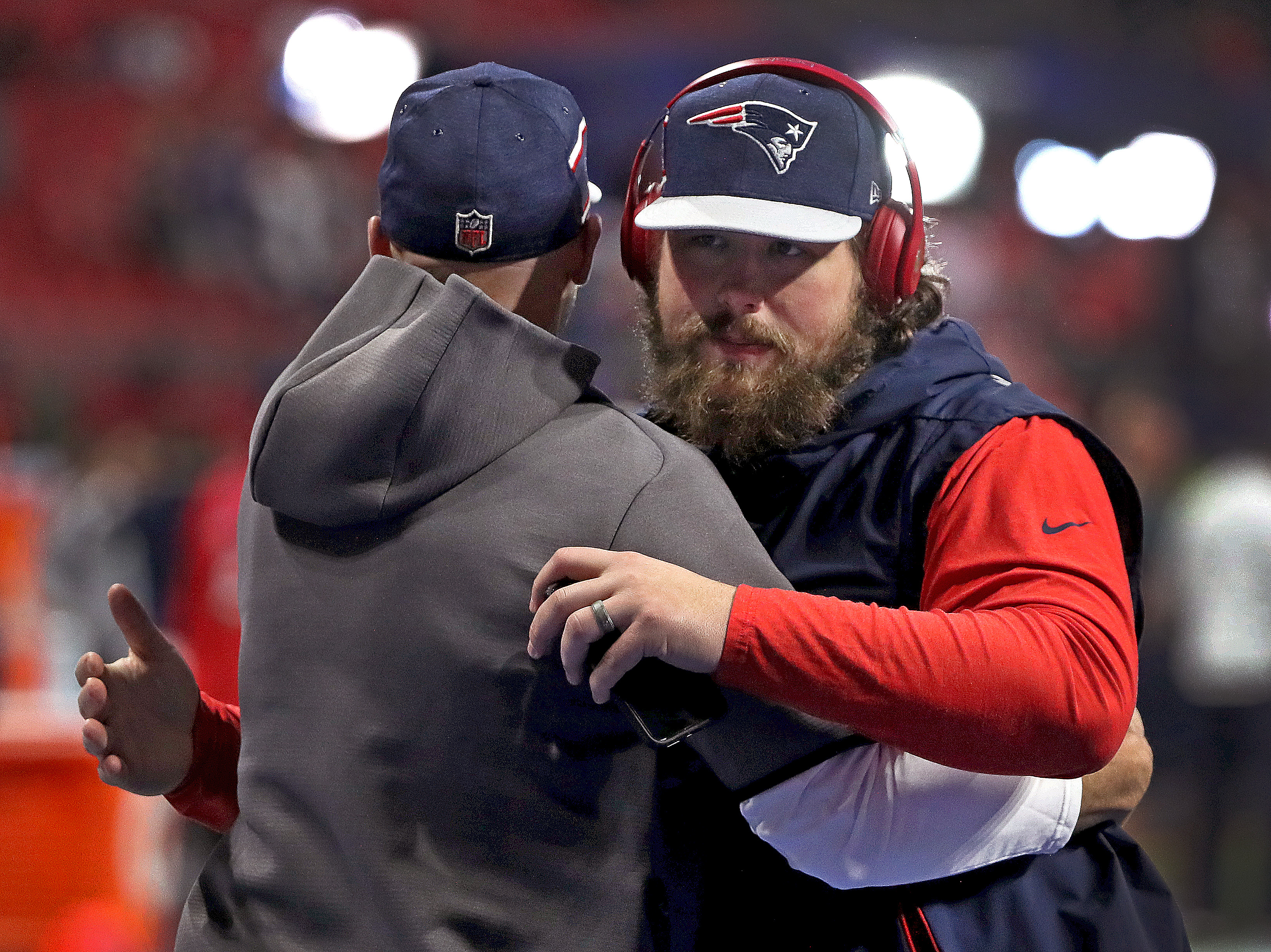 Patriots center David Andrews.