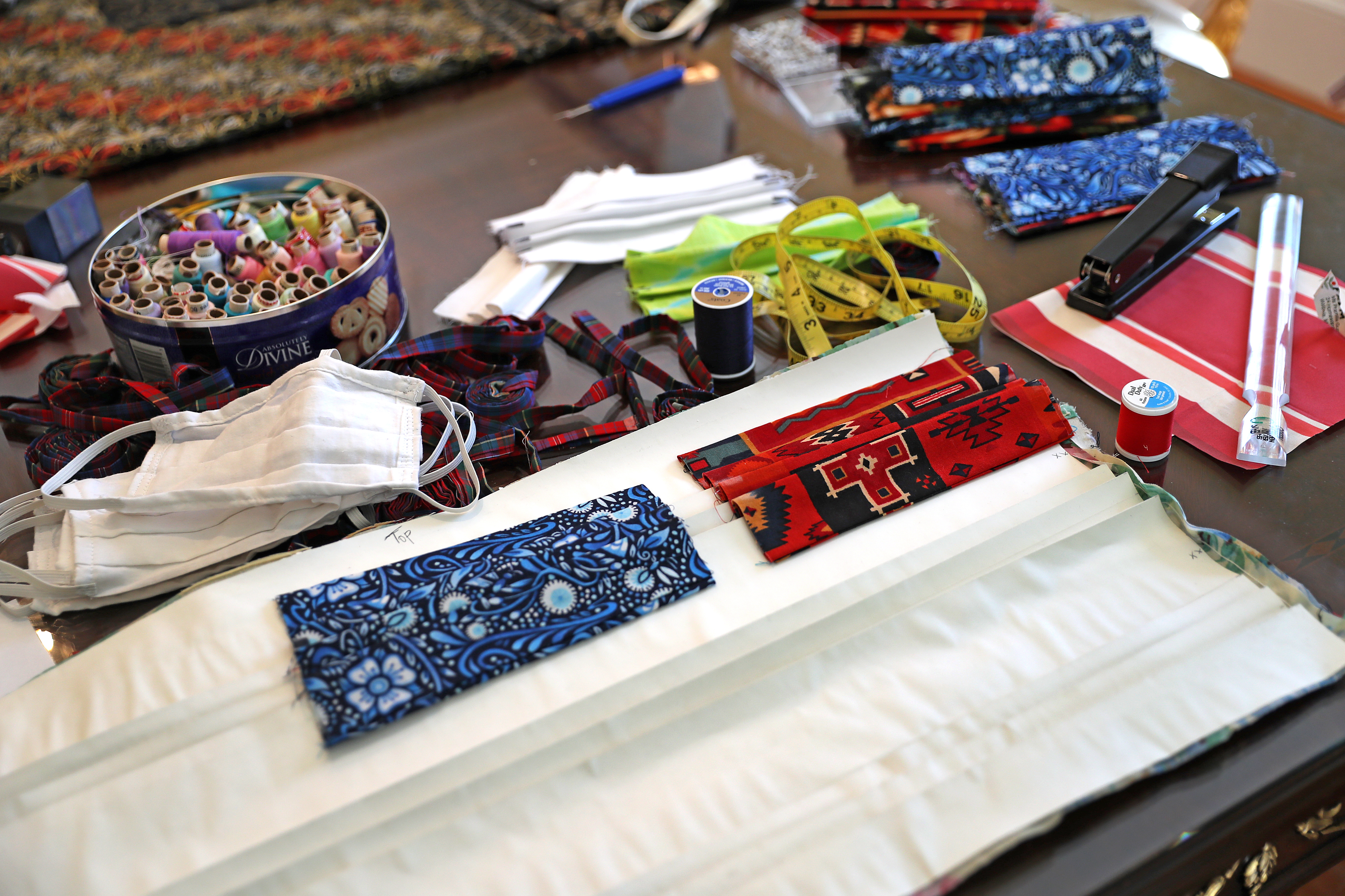 Manisha Jain's work station.