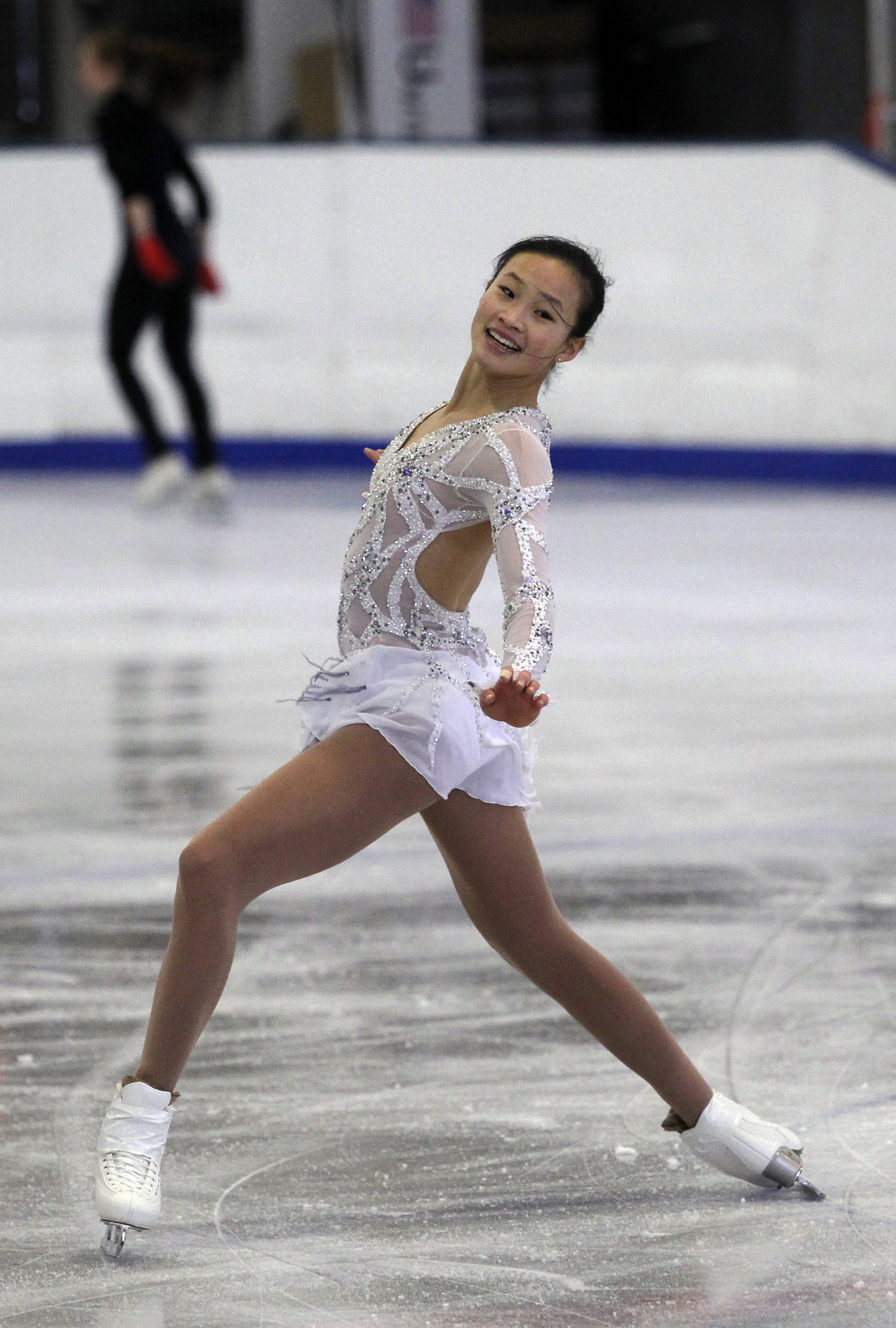 Women's Figure Skating Dress - Rhinestone Embellished Roller & Ice Skating Outfits For Performances