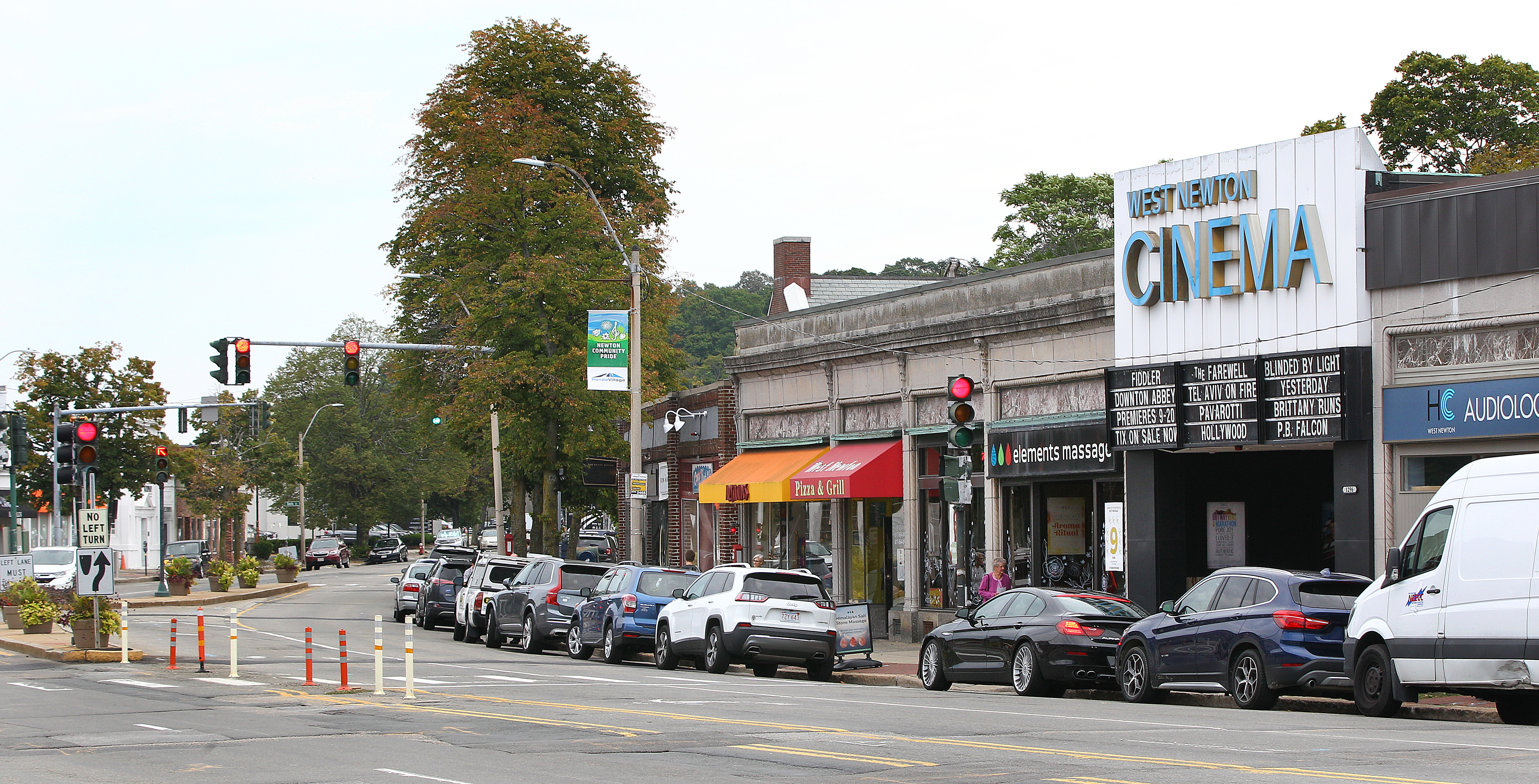 Washington Street in West Newton.