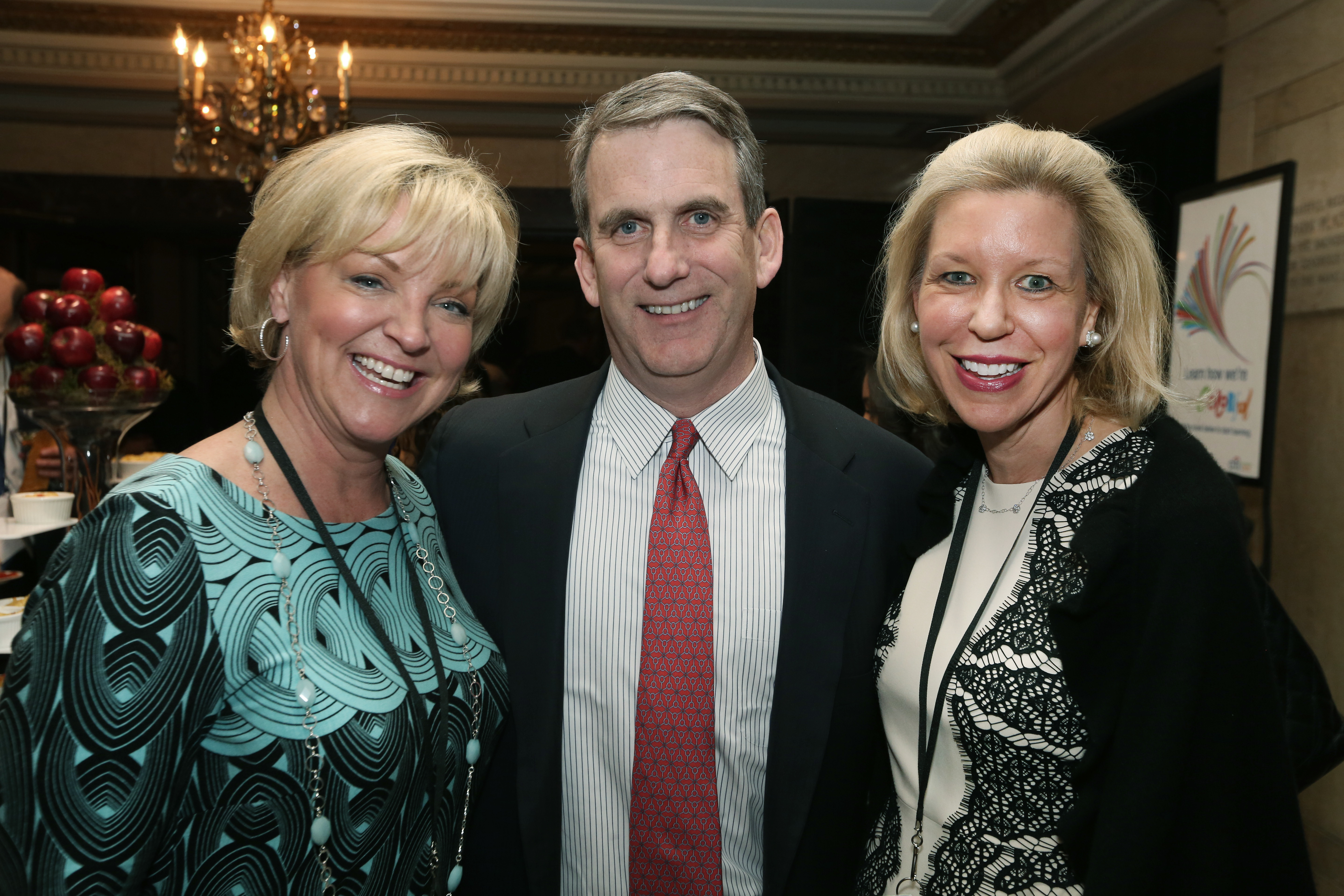 Kris (left) and Joseph Trustey during a Young at Art fund-raising event in Boston in February 2014.