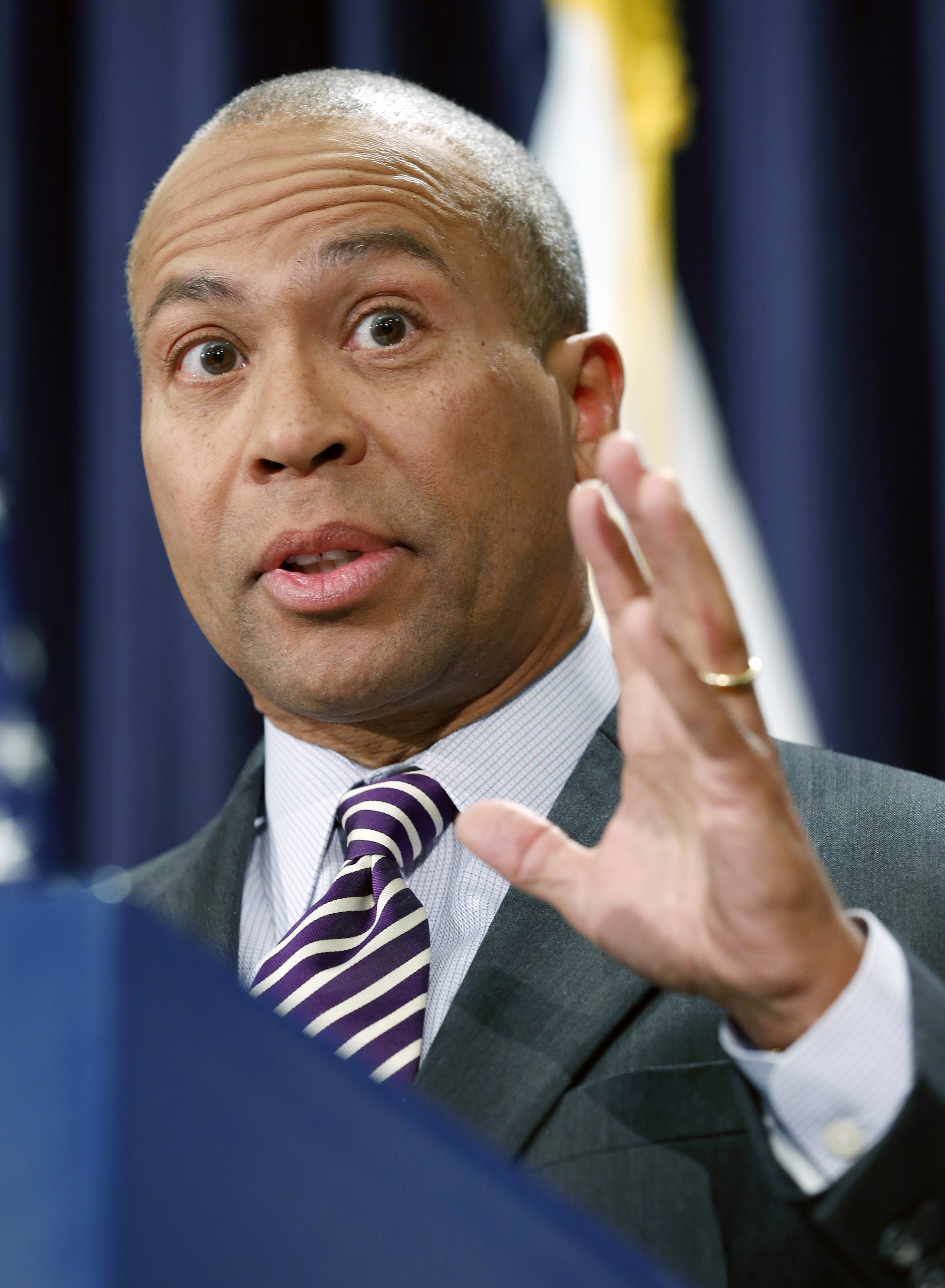 “I’m going to make an appointment of . . . a good steward of the interests of the people,” Governor Deval Patrick said.