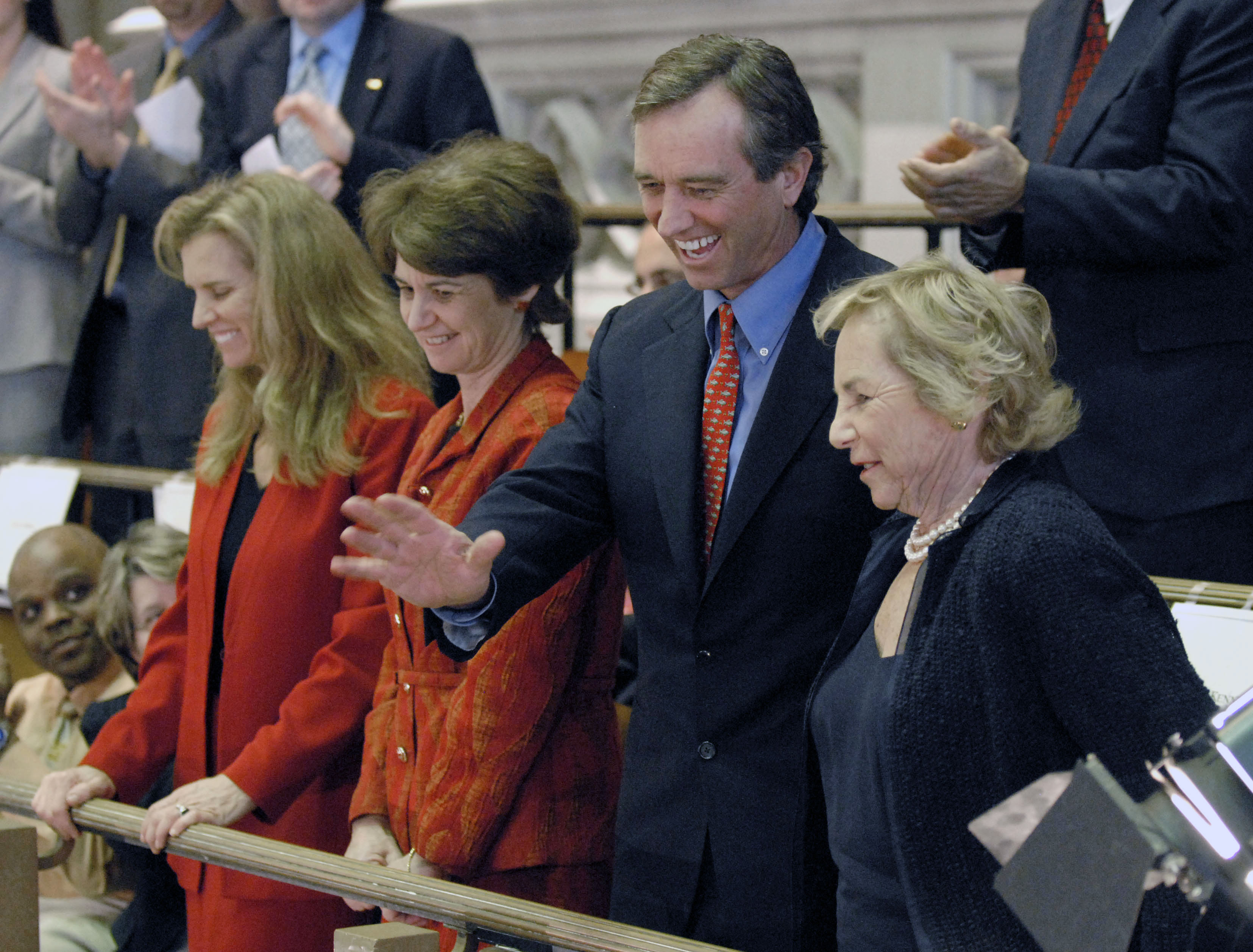 From left: Kerry Kennedy, Kathleen Kennedy-Townsend, Robert Kennedy Jr., and Ethel Kennedy in 2008.