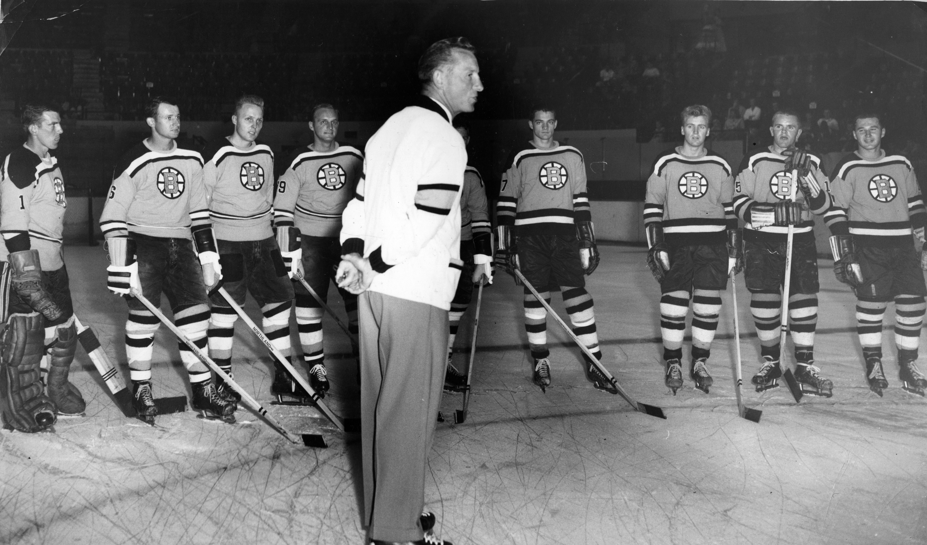 Milt Schmidt coached the Bruins in 1959, the last time the Maple Leafs beat the Bruins in a playoff series.