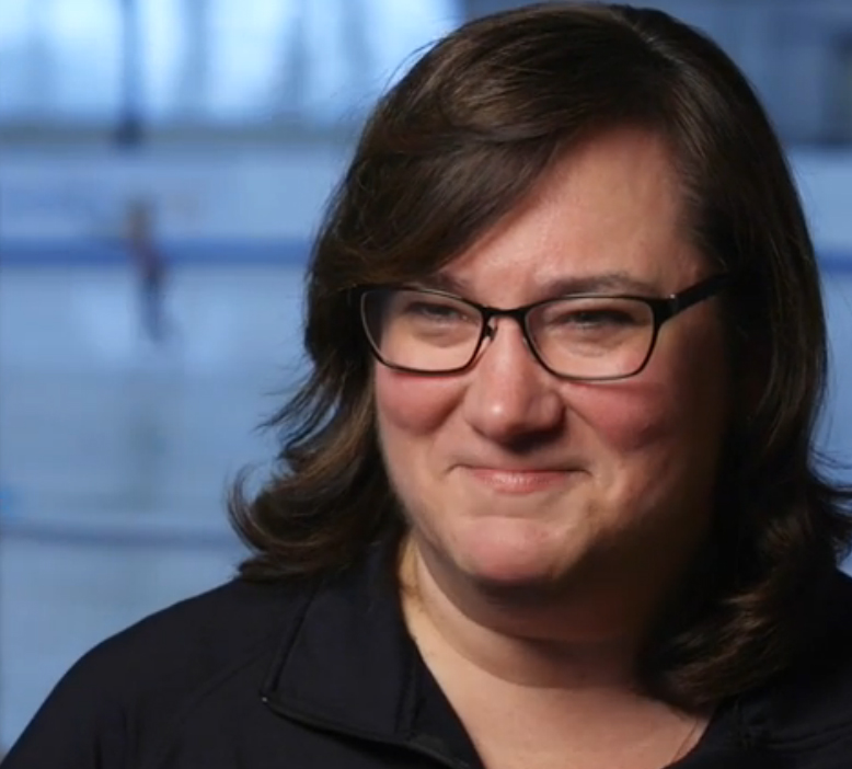 Wendy Enzmann of Stow brings nearly 30 years experience to her rinkside responsibilities.