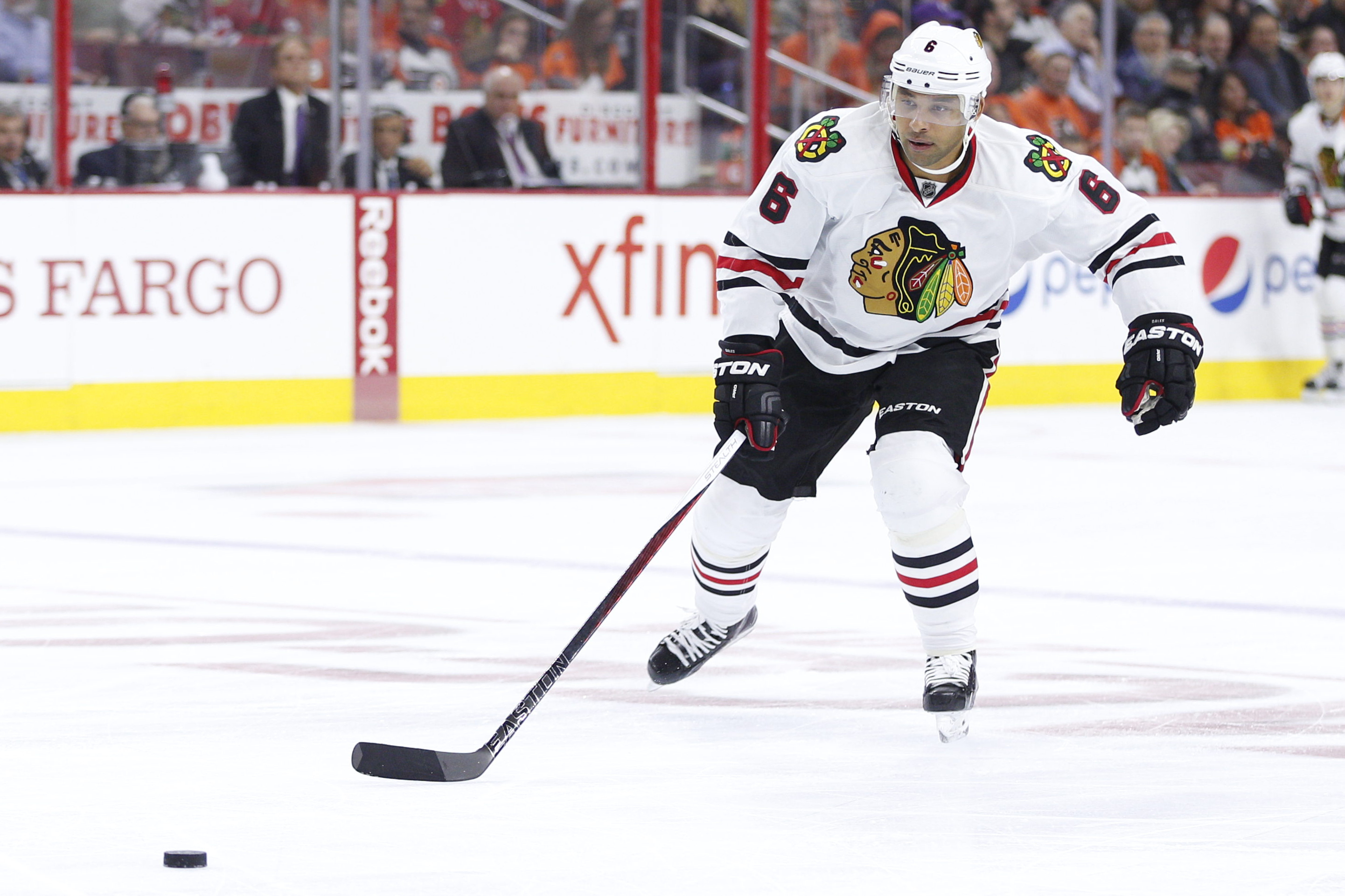 Trevor Daley had zero goals and six assists while logging 14:45 of ice time per outing in 29 games with Chicago this season.