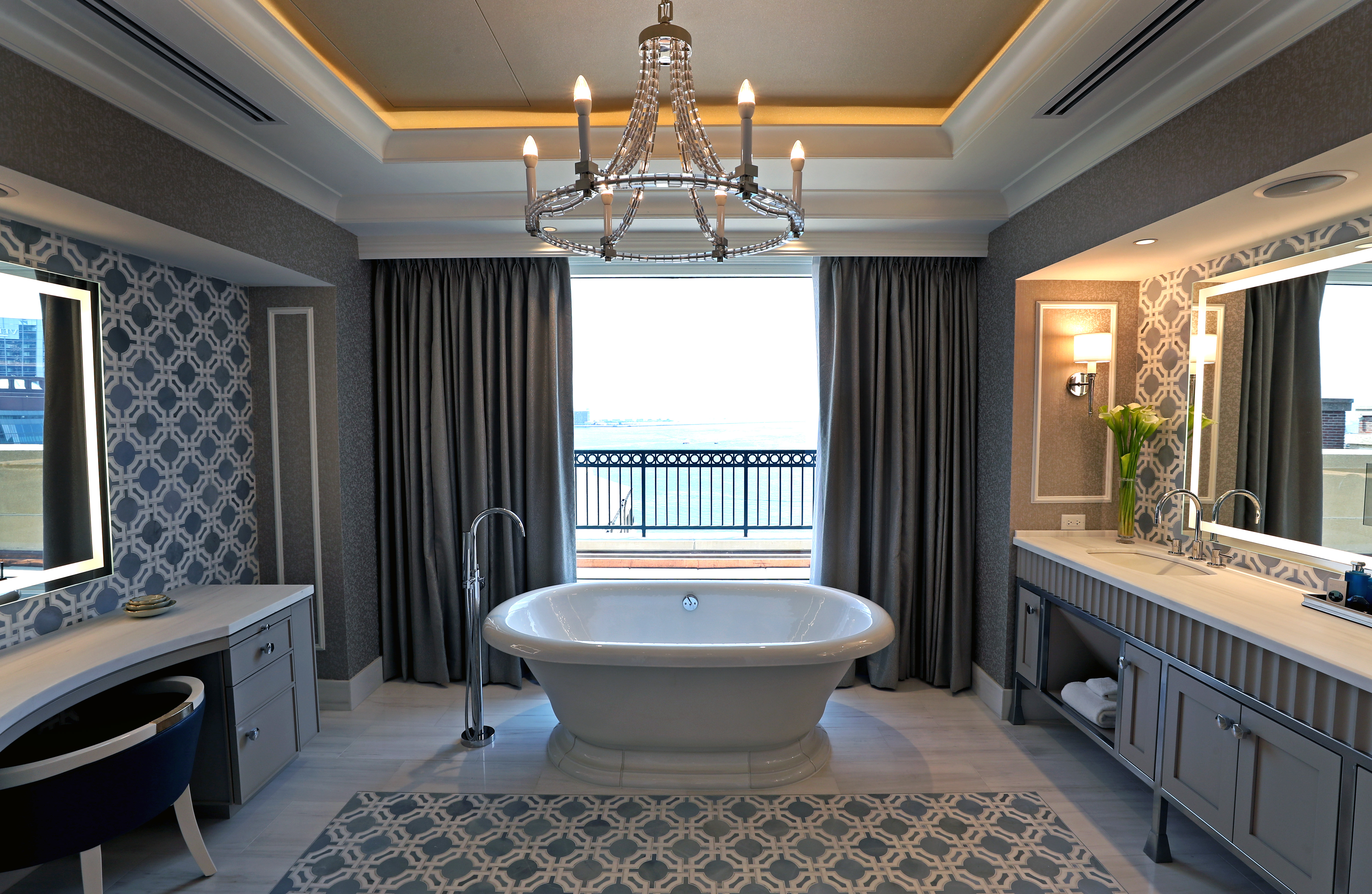 The master bathroom.