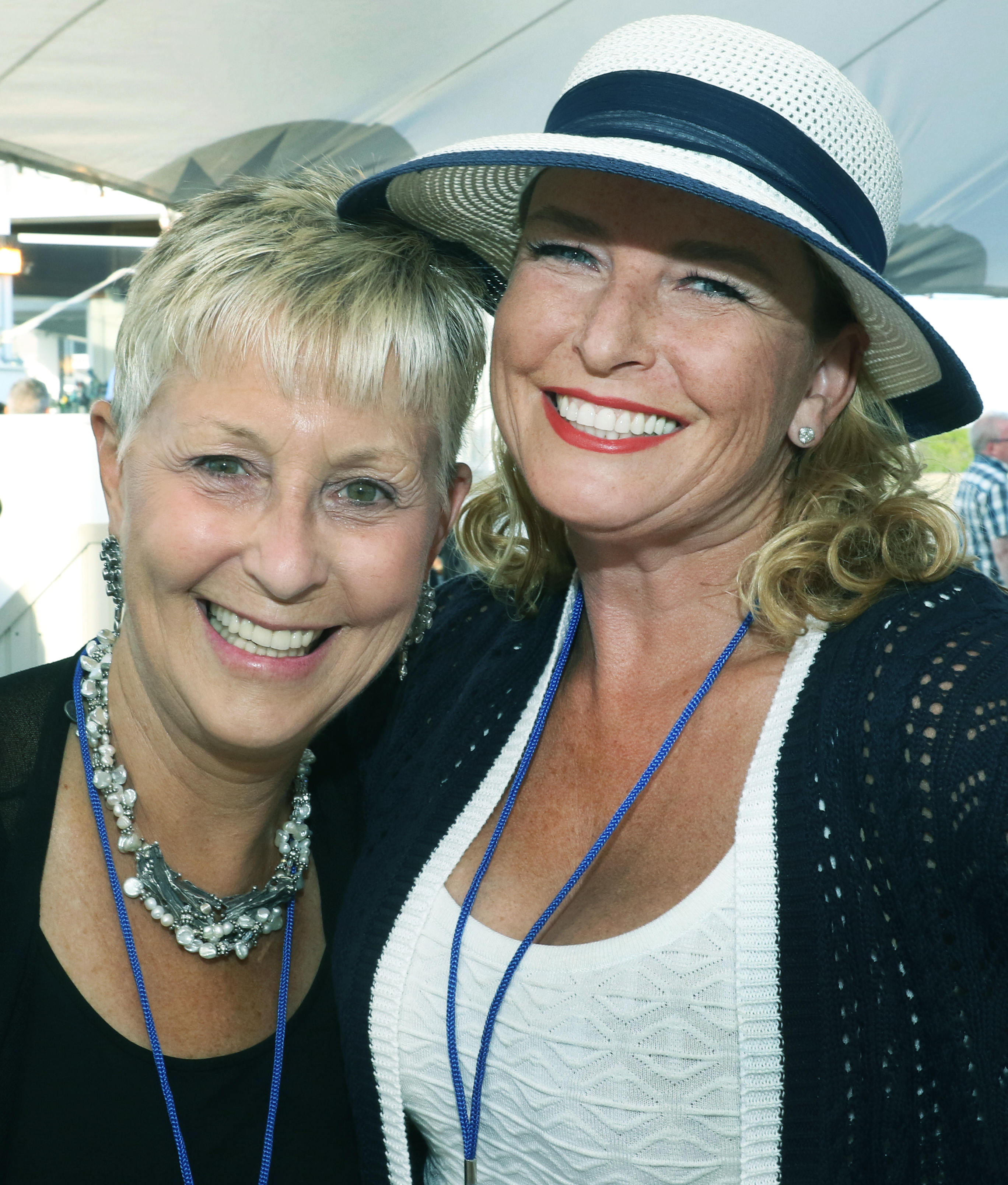 Joanne Jaxtimer (left) of Milton and Stephanie Sullivan of Boston.