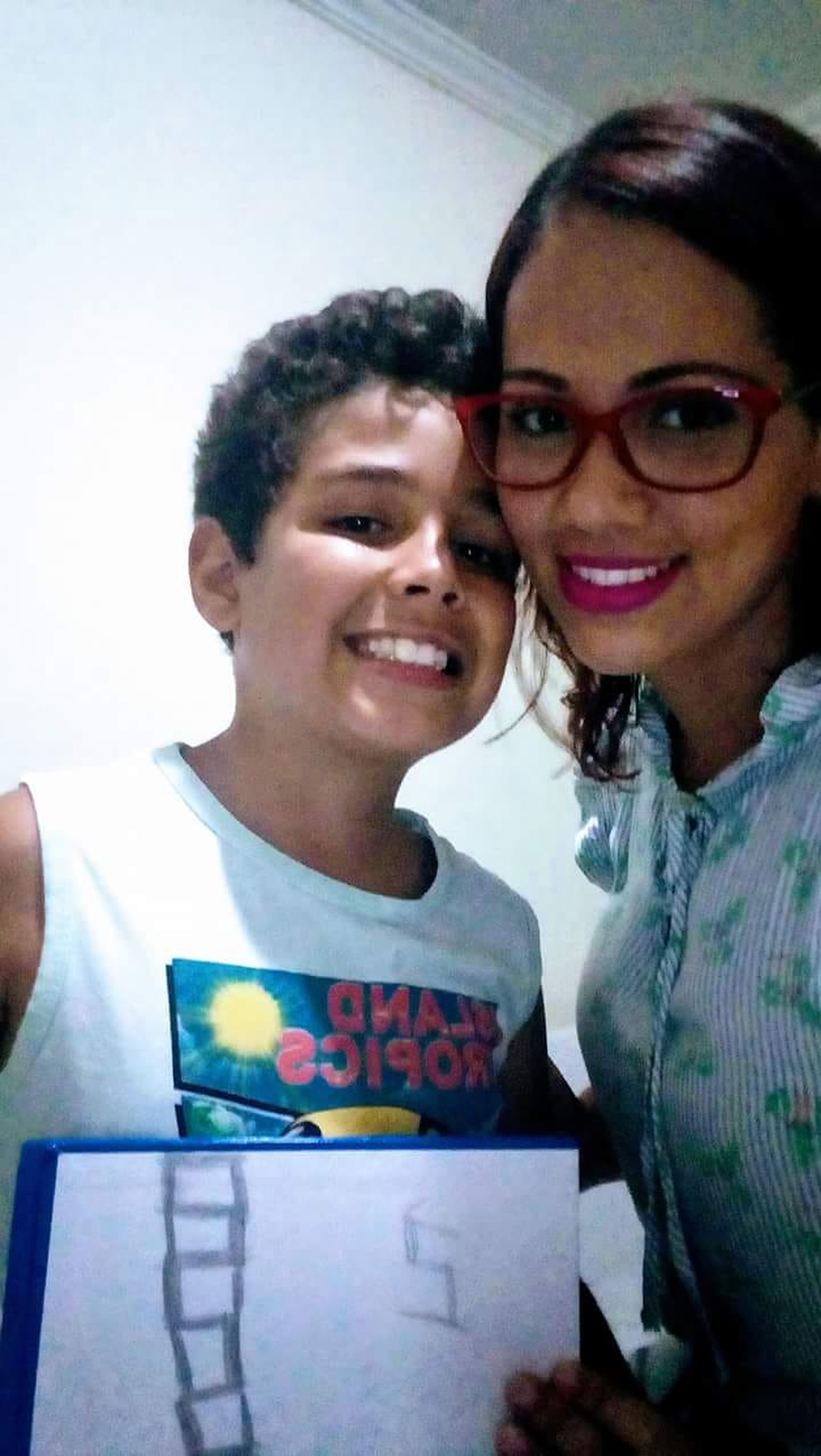 Lidia Souza and her son Diogo