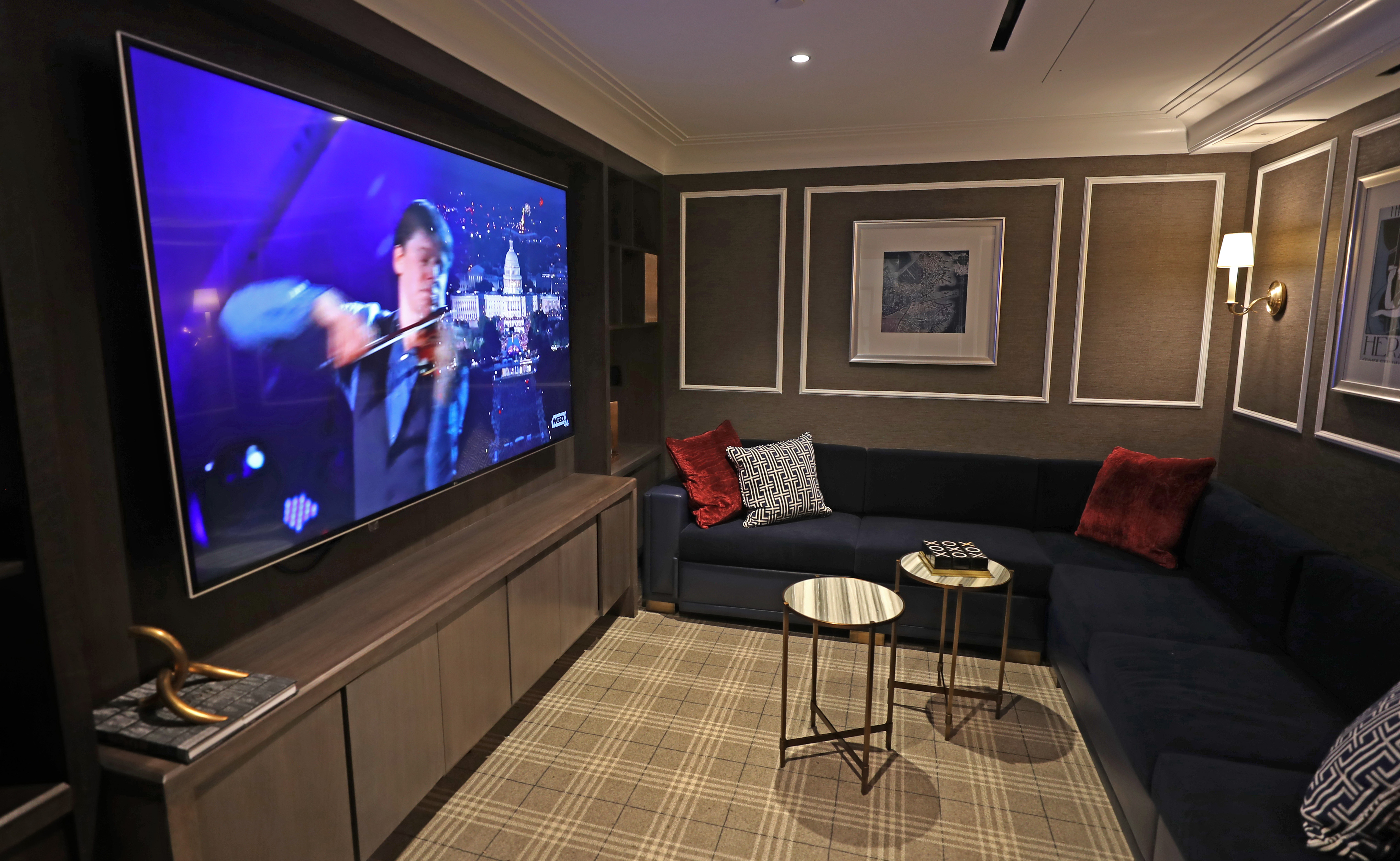 The media room.