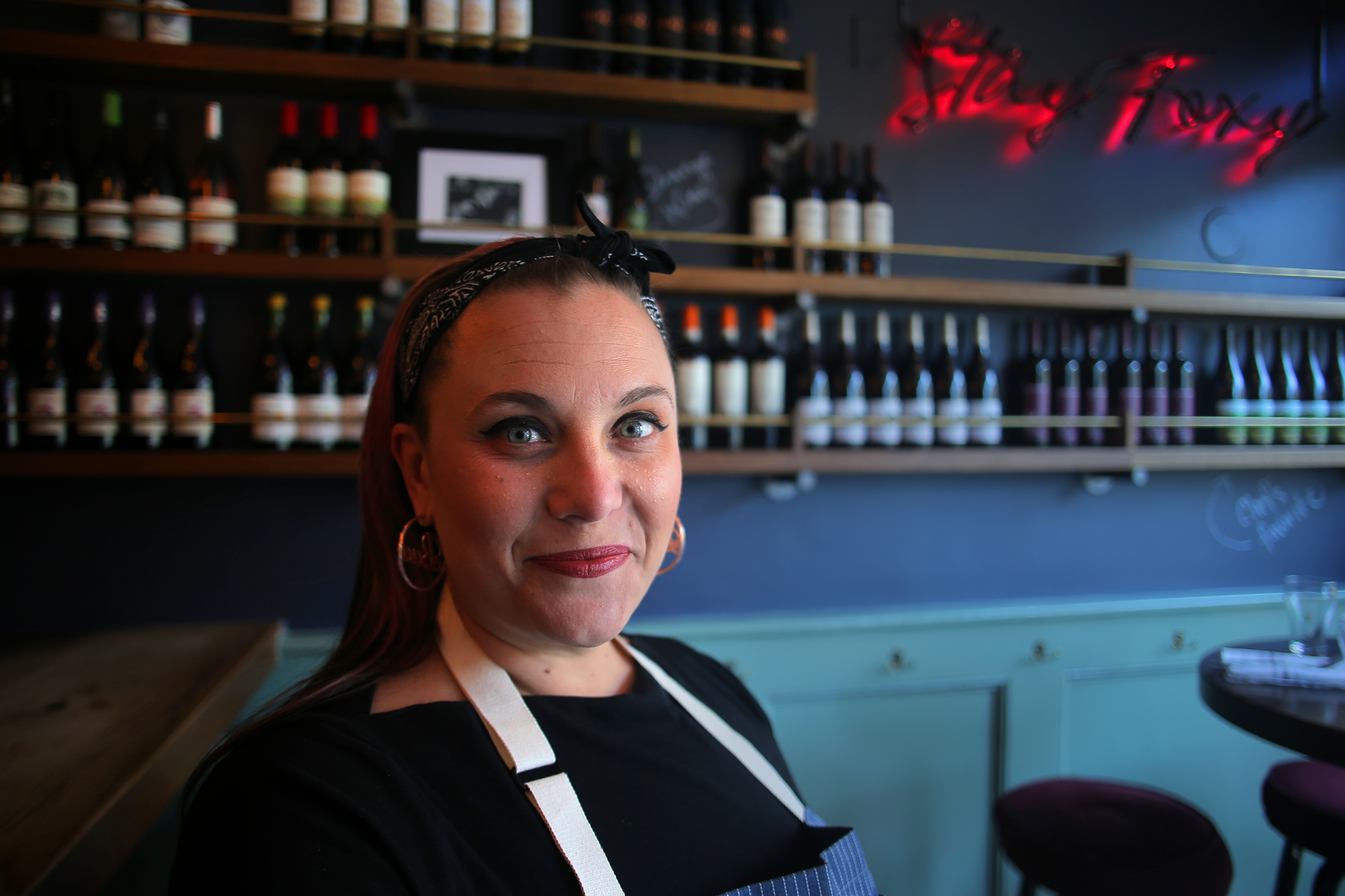 Chef/owner Karen Akunowicz at Fox & the Knife in South Boston.