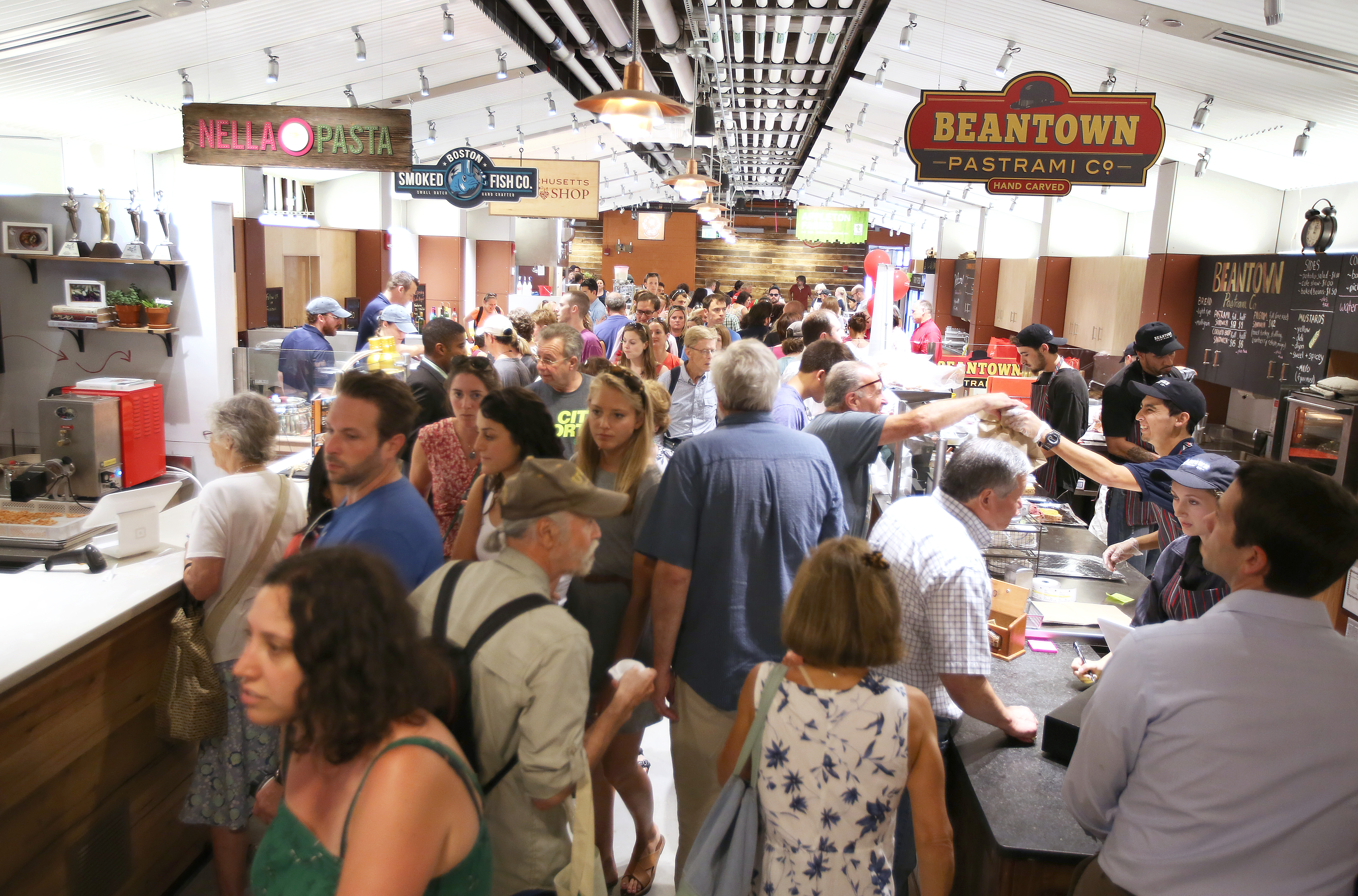 The official opening of Boston Public Market on July 30.