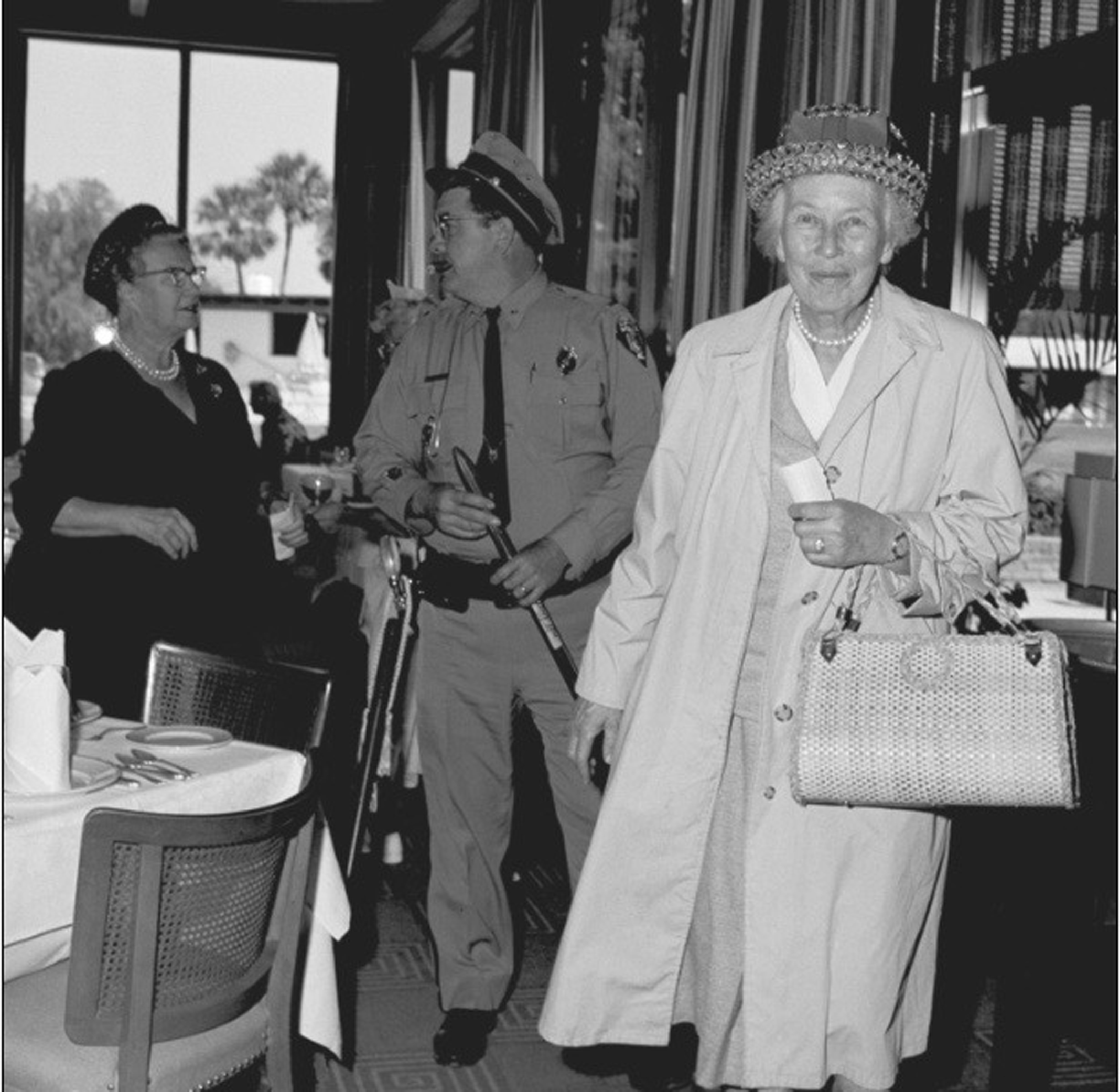 Mary Parkman Peabody, mother of then-Massachusetts Governor Endicott Peabody, was arrested in Florida.