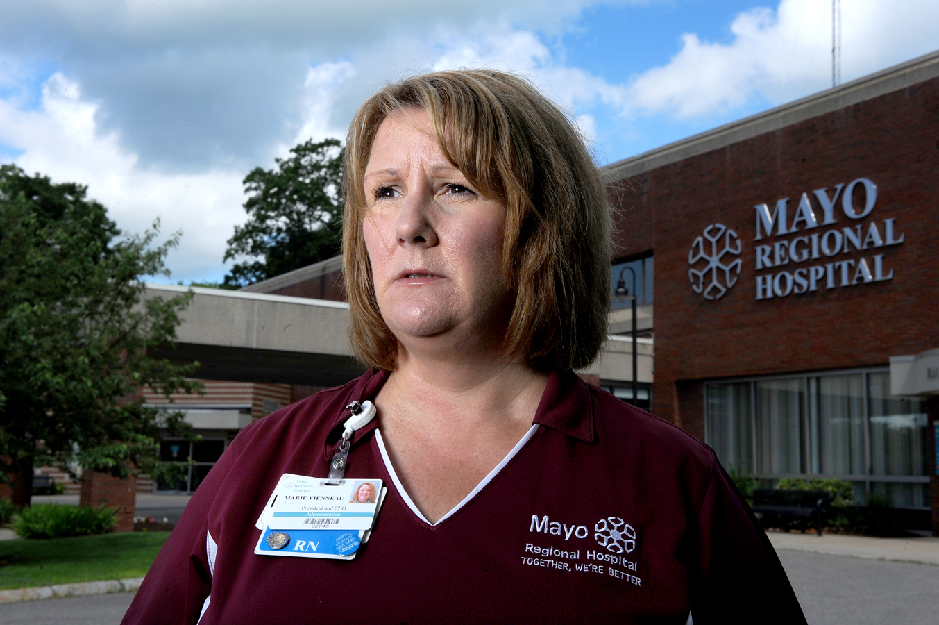 Marie Vienneau, president of Mayo Regional Hospital, recently let go the facility’s only pediatrician.