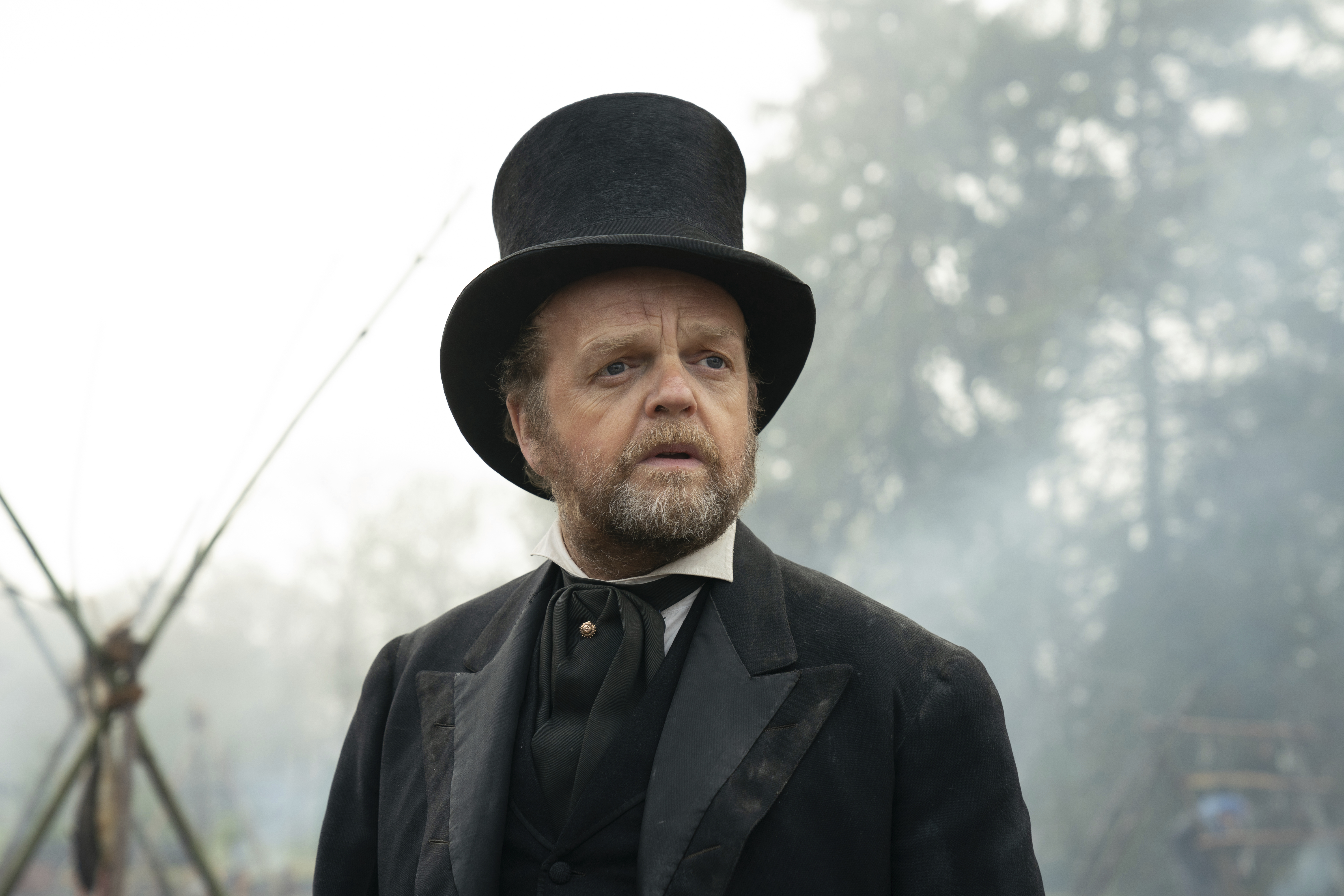 Toby Jones plays a diminutive government official called the Chief Factor in "First Cow."