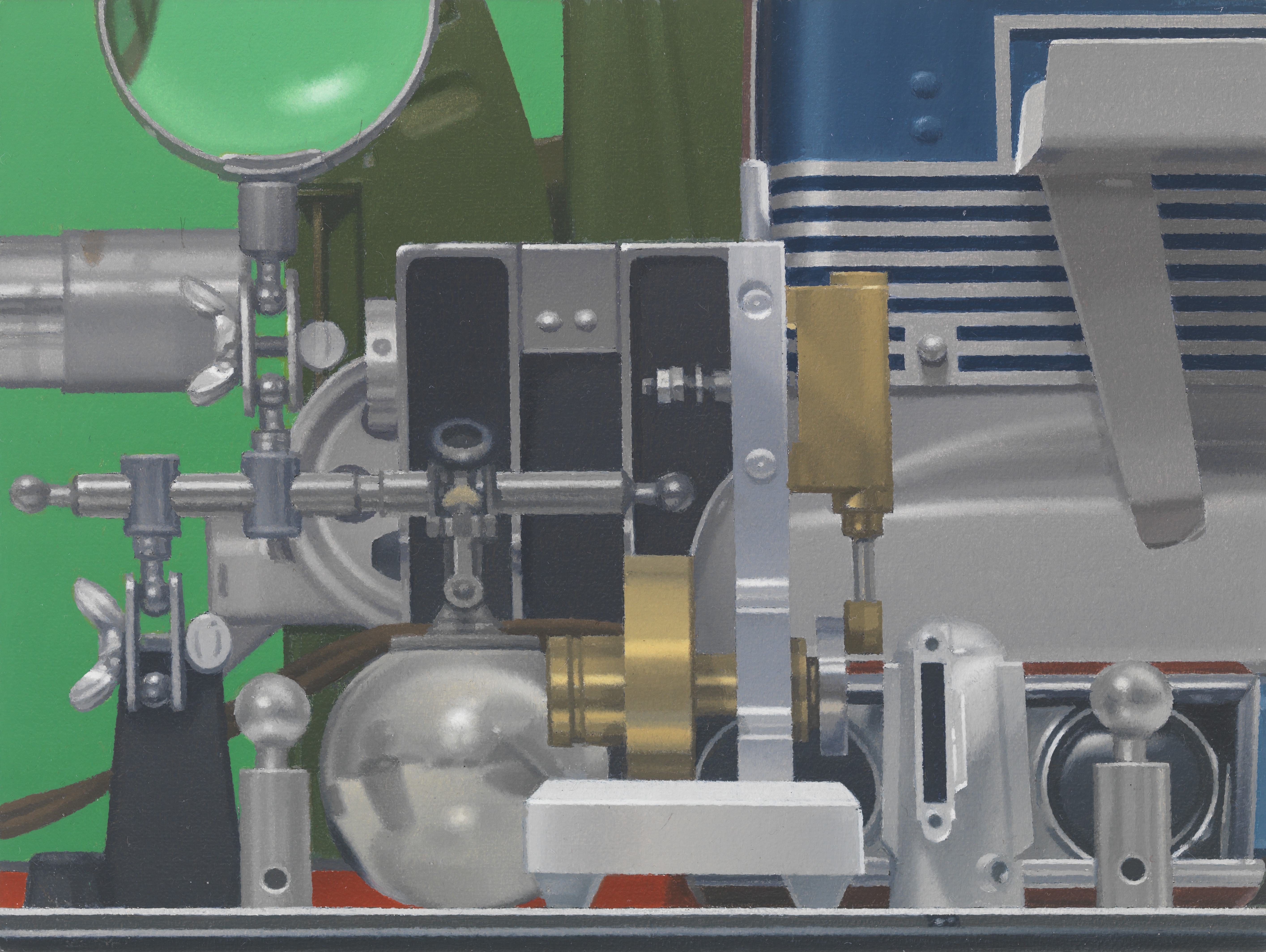 Harold Reddicliffe’s “Green and Blue Projectors.”