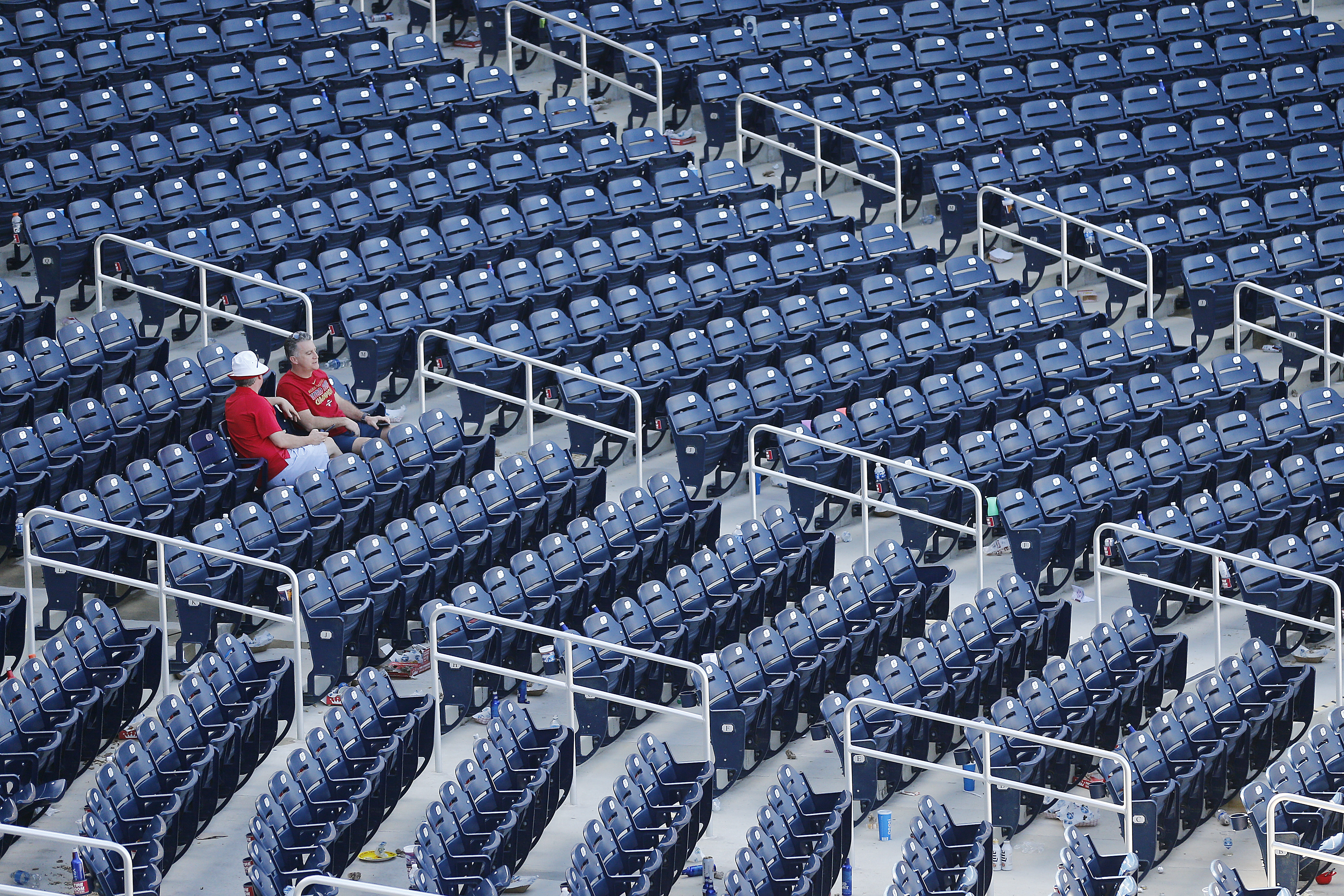 For the most part, spring training ballparks were awfully quiet Thursday.