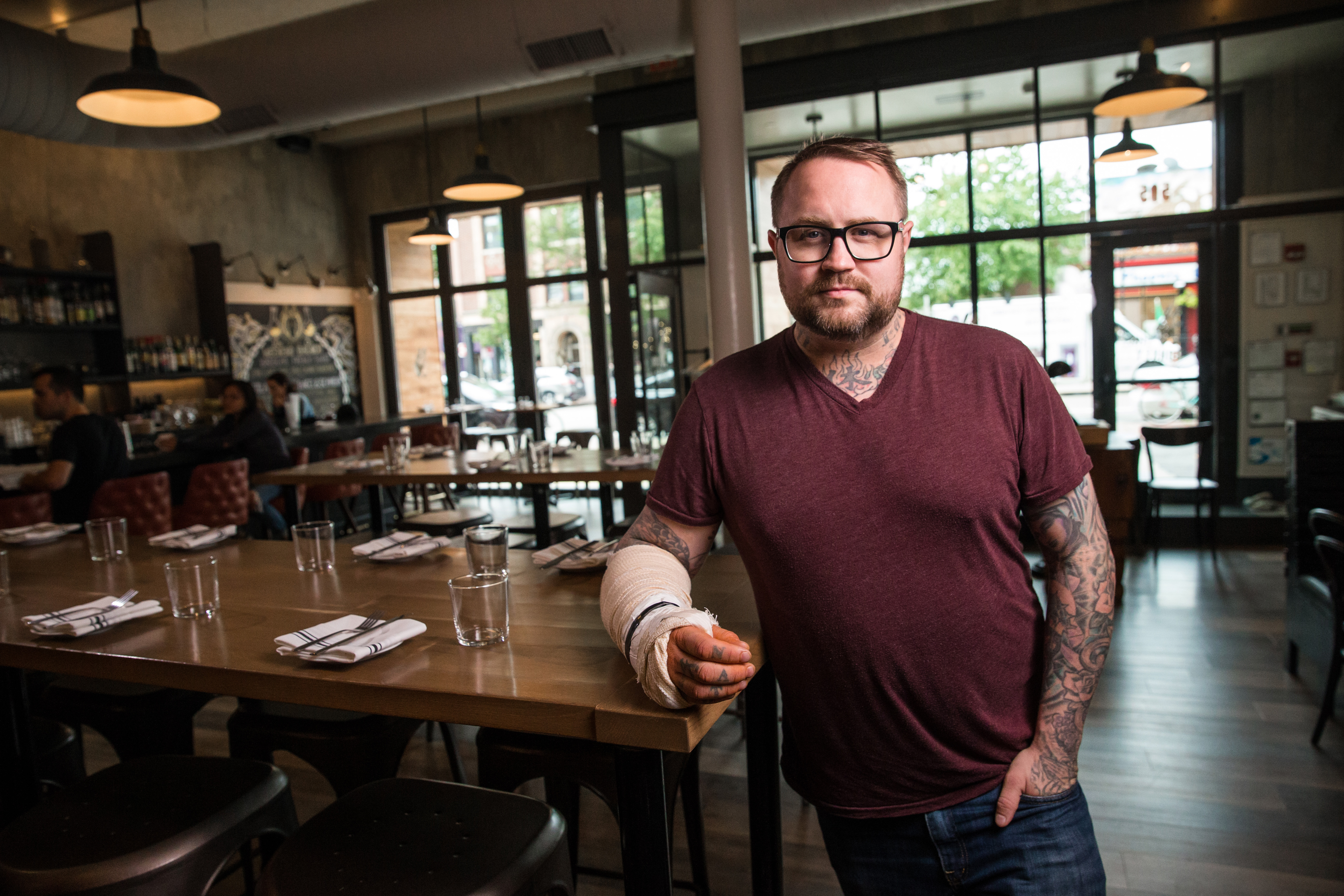 James Beard Award-winning chef Jamie Bissonnette carefully tracks how food is used in his restaurants, including random weighings of the food trash.