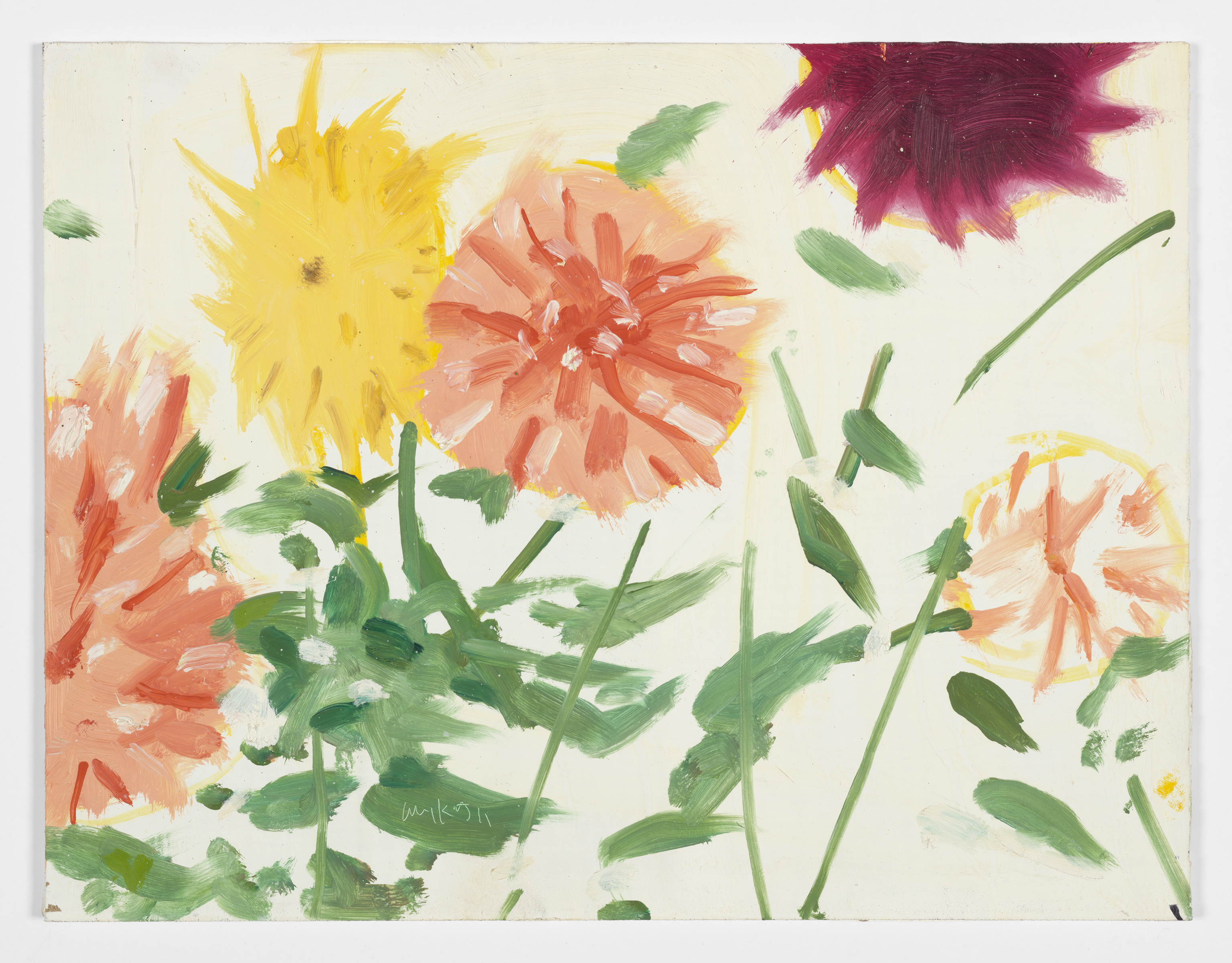 Alex Katz’s “Late Summer Flowers” is at the new Center for Maine Contemporary Art.