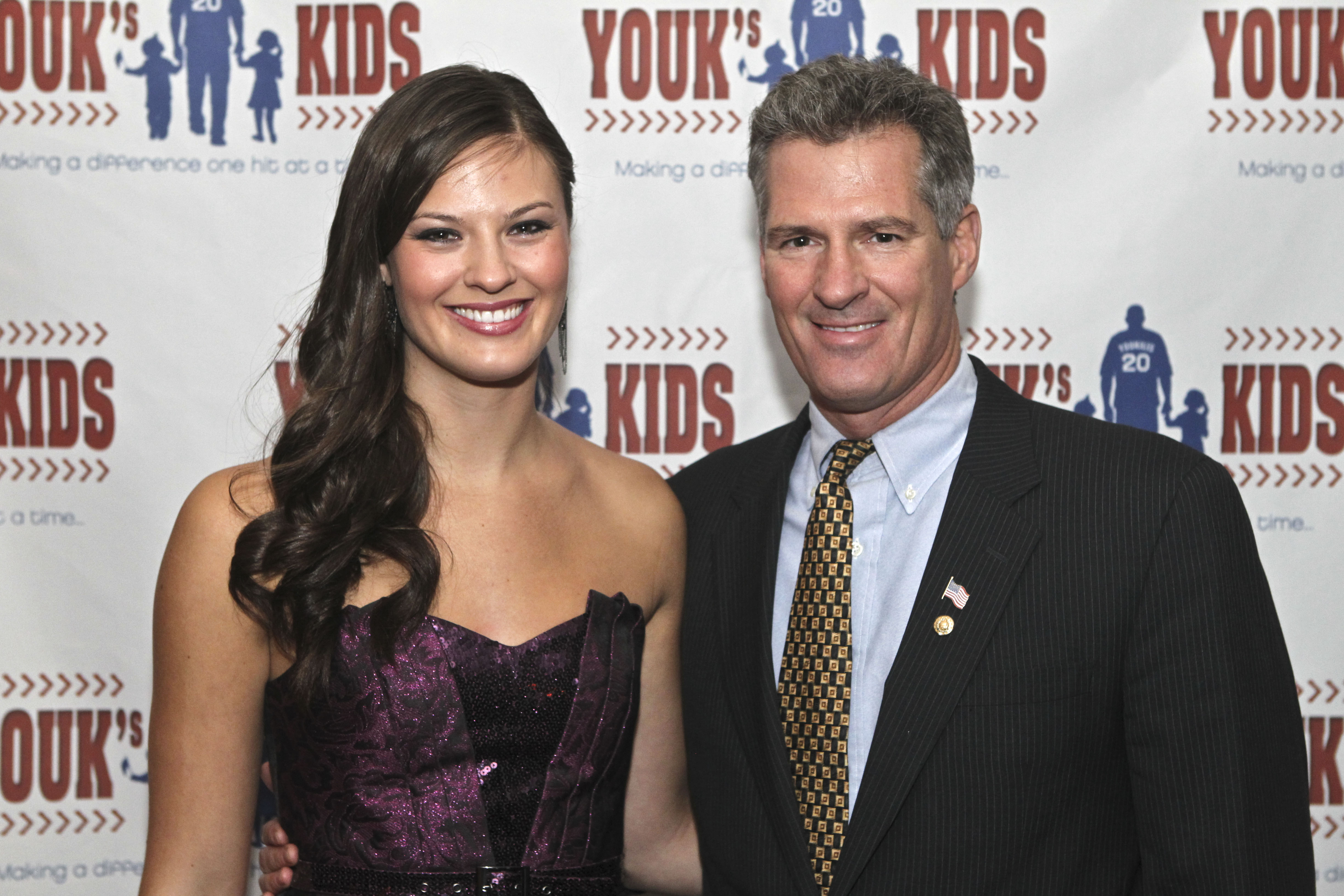 Ayla Brown and Senator Scott Brown posed at an event in Boston earlier this year.